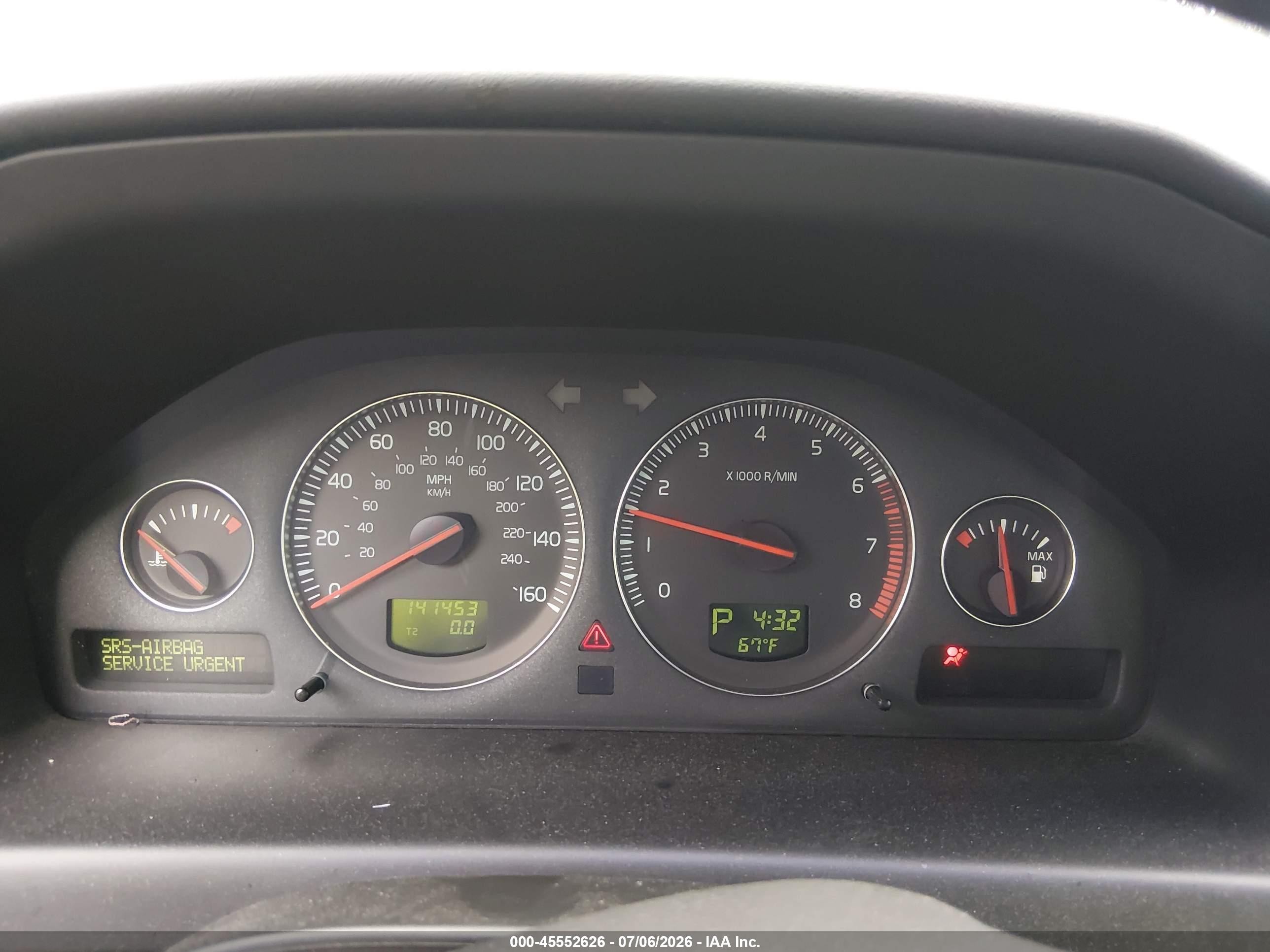 2004 Volvo S60 2.5t Awd Dark Blue vin: YV1RH59H142381996