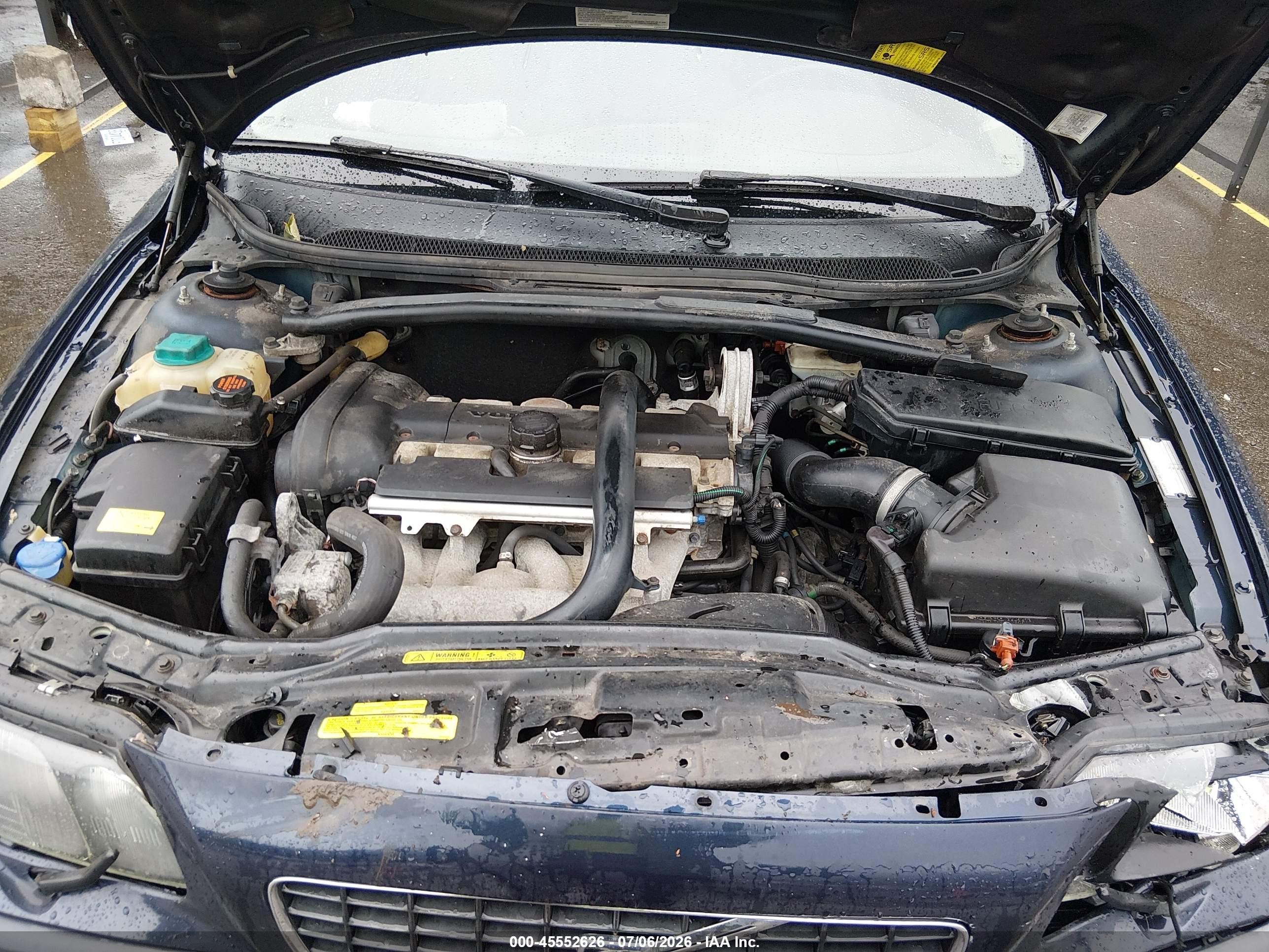 2004 Volvo S60 2.5t Awd Dark Blue vin: YV1RH59H142381996