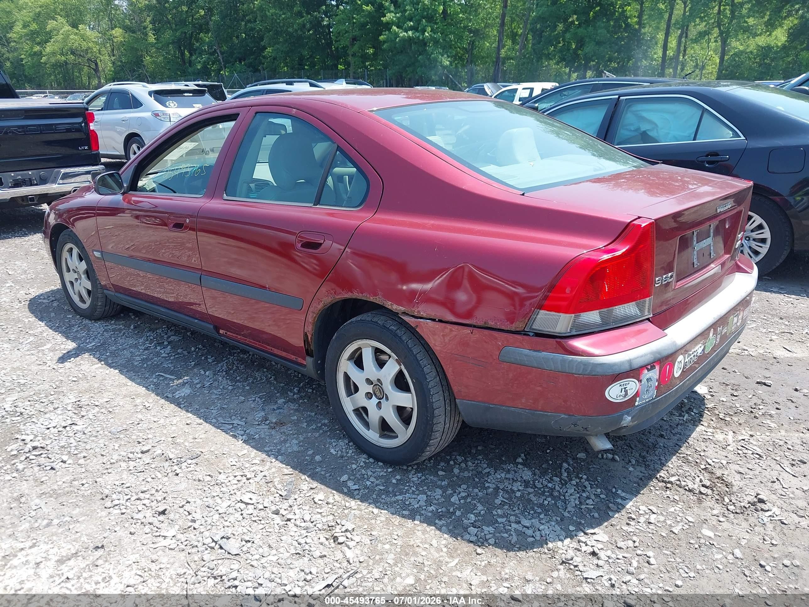 2004 Volvo S60 2.5t Awd Red vin: YV1RH59H242376791