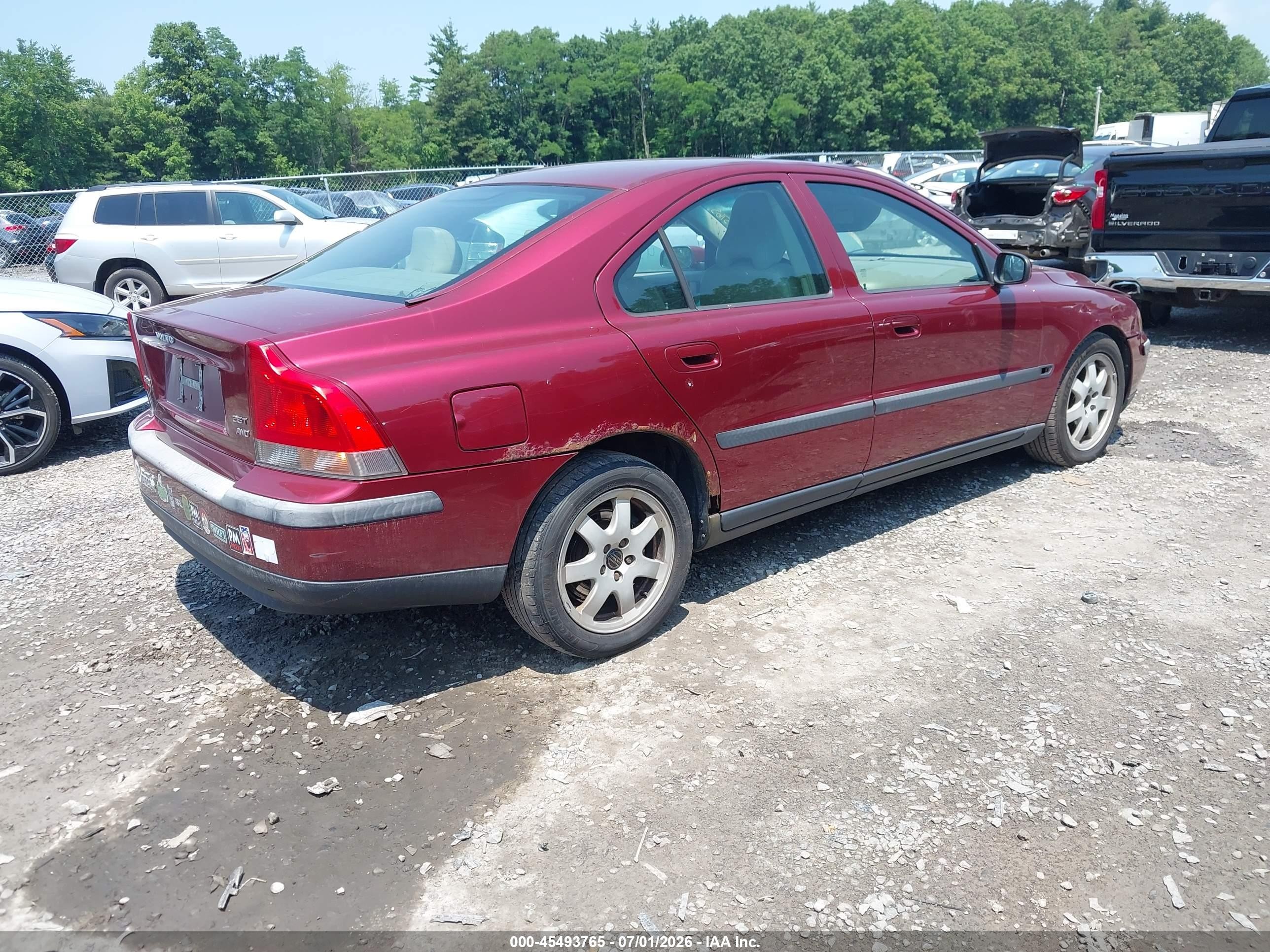 2004 Volvo S60 2.5t Awd Red vin: YV1RH59H242376791