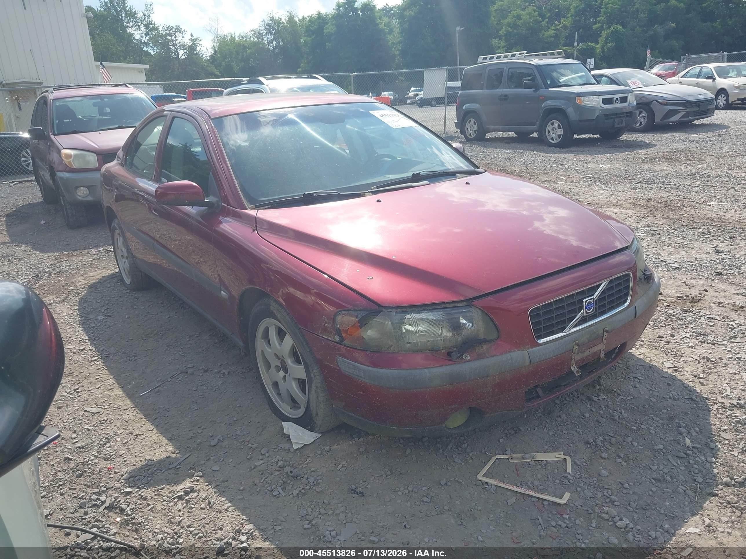 2004 Volvo S60 2.5t Awd Red vin: YV1RH59H942331847