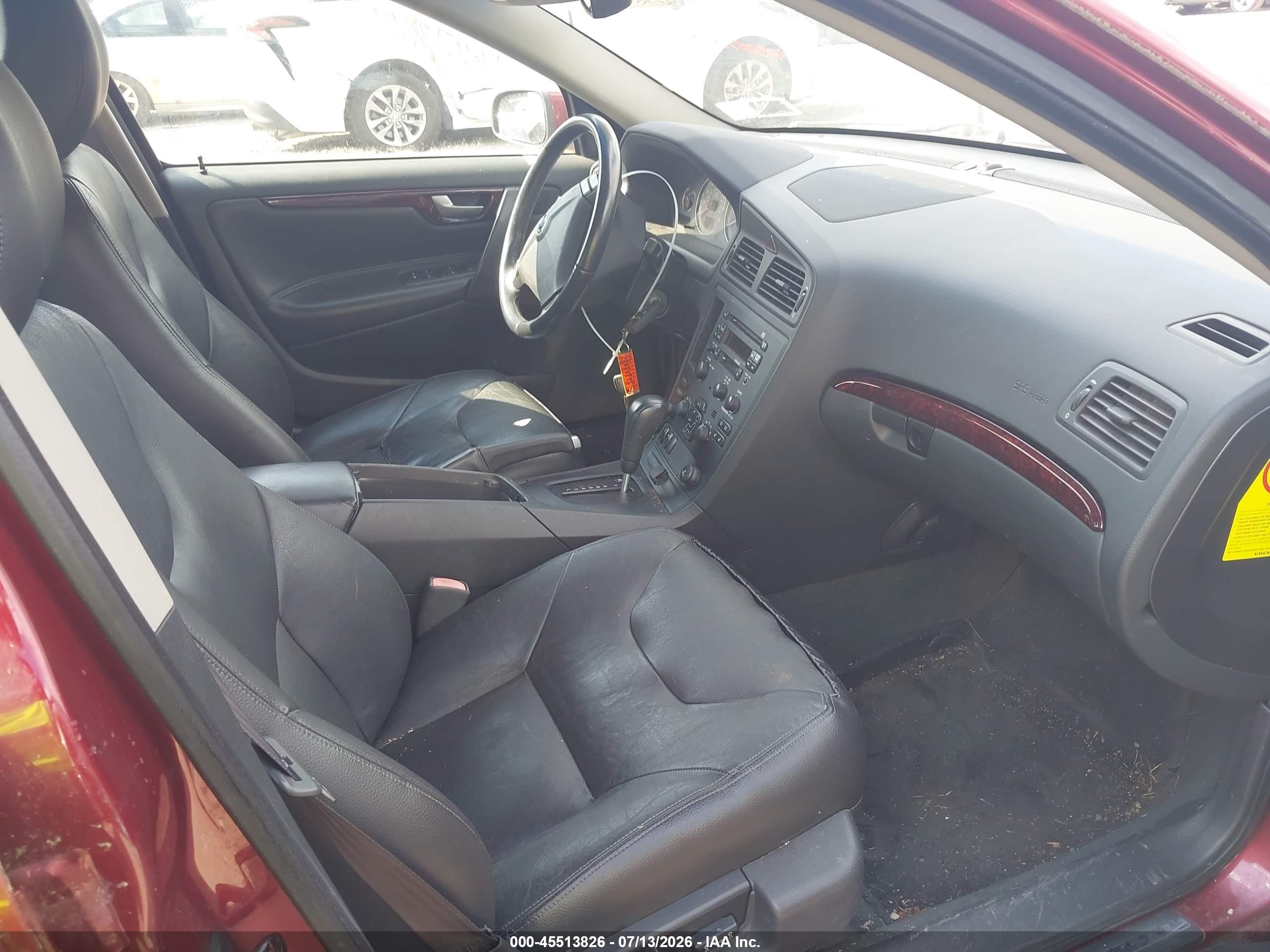 2004 Volvo S60 2.5t Awd Red vin: YV1RH59H942331847