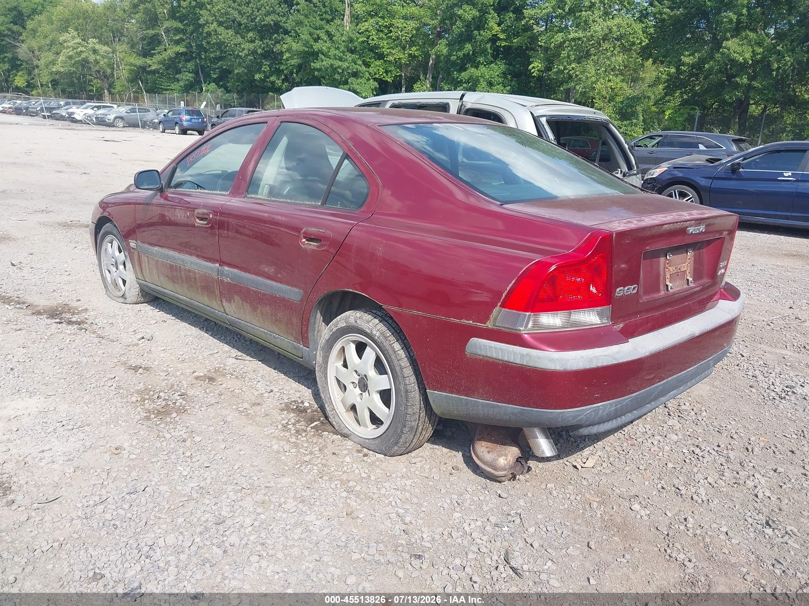 2004 Volvo S60 2.5t Awd Red vin: YV1RH59H942331847