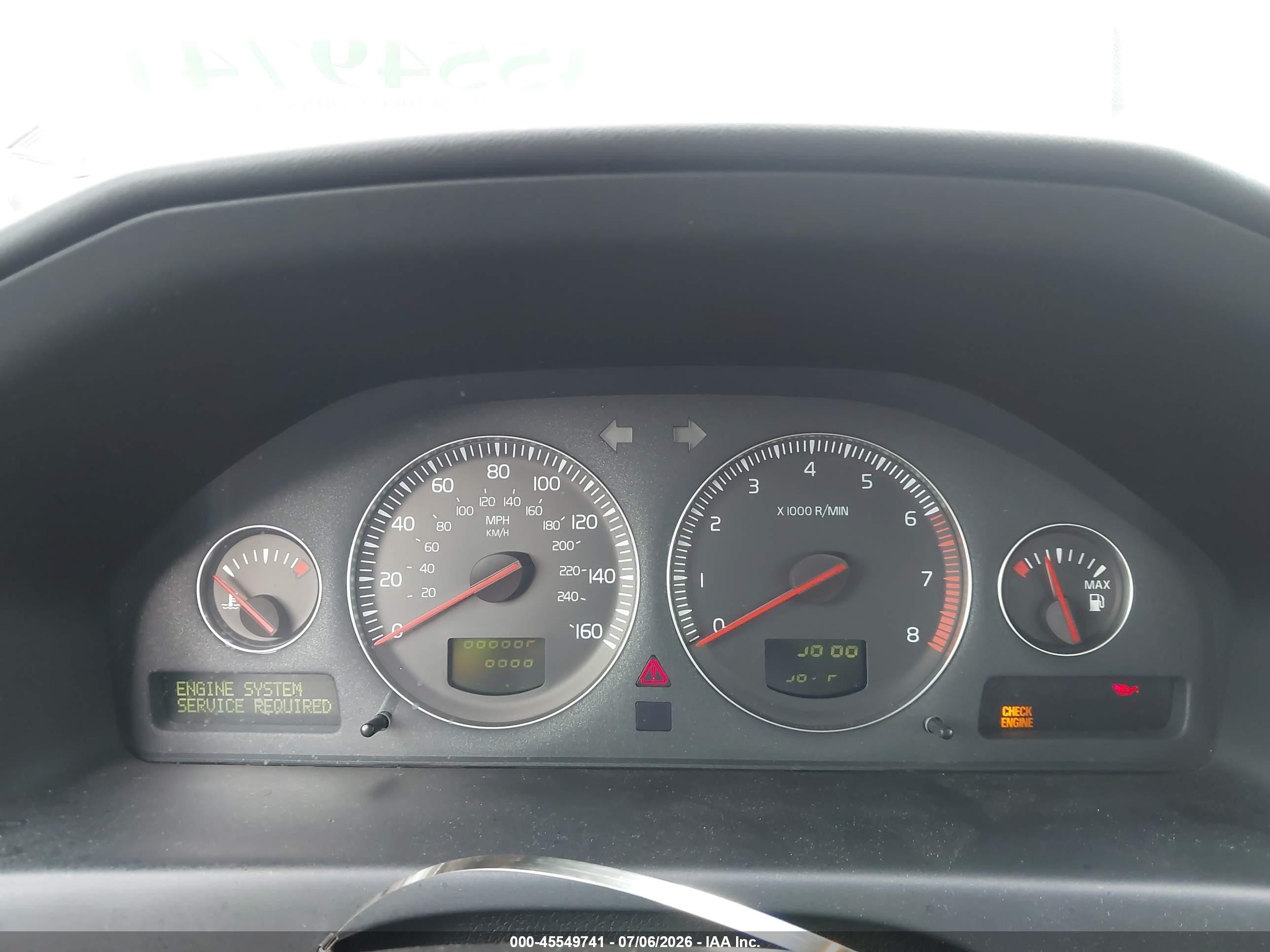 2004 Volvo S60 2.5t Awd Red vin: YV1RH59HX42410380