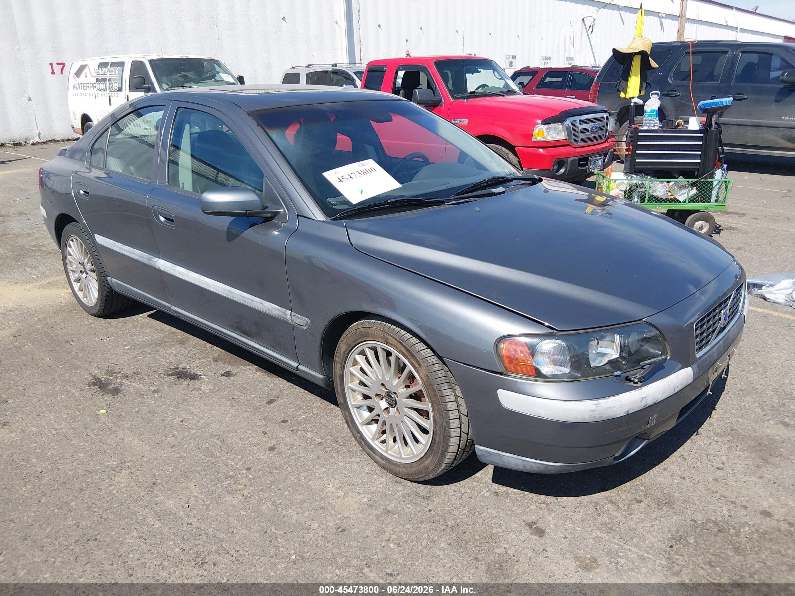 2004 Volvo S60 T5 Gray vin: YV1RS53D042374755