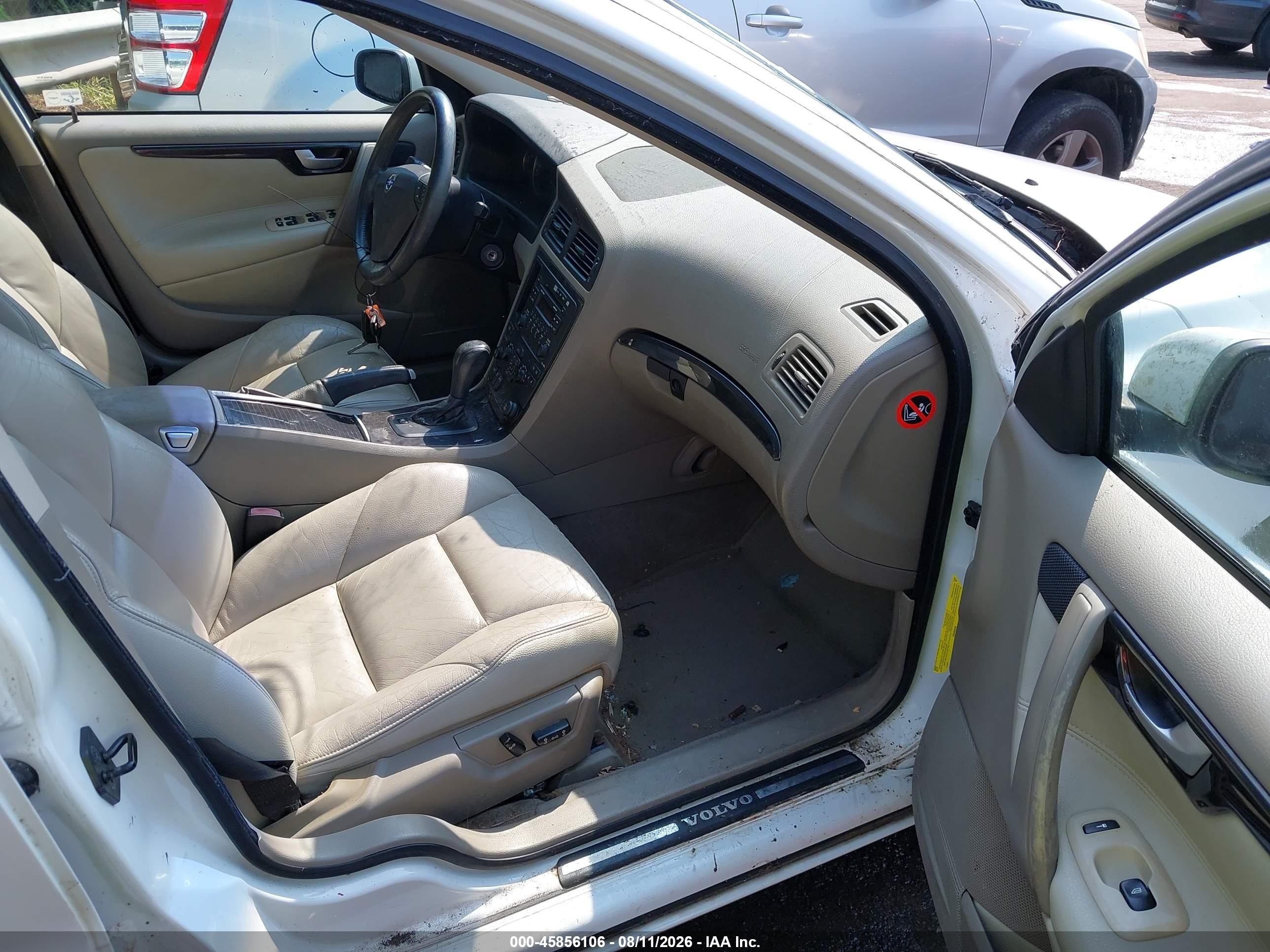 2006 Volvo S60 T5 White vin: YV1RS547562554874