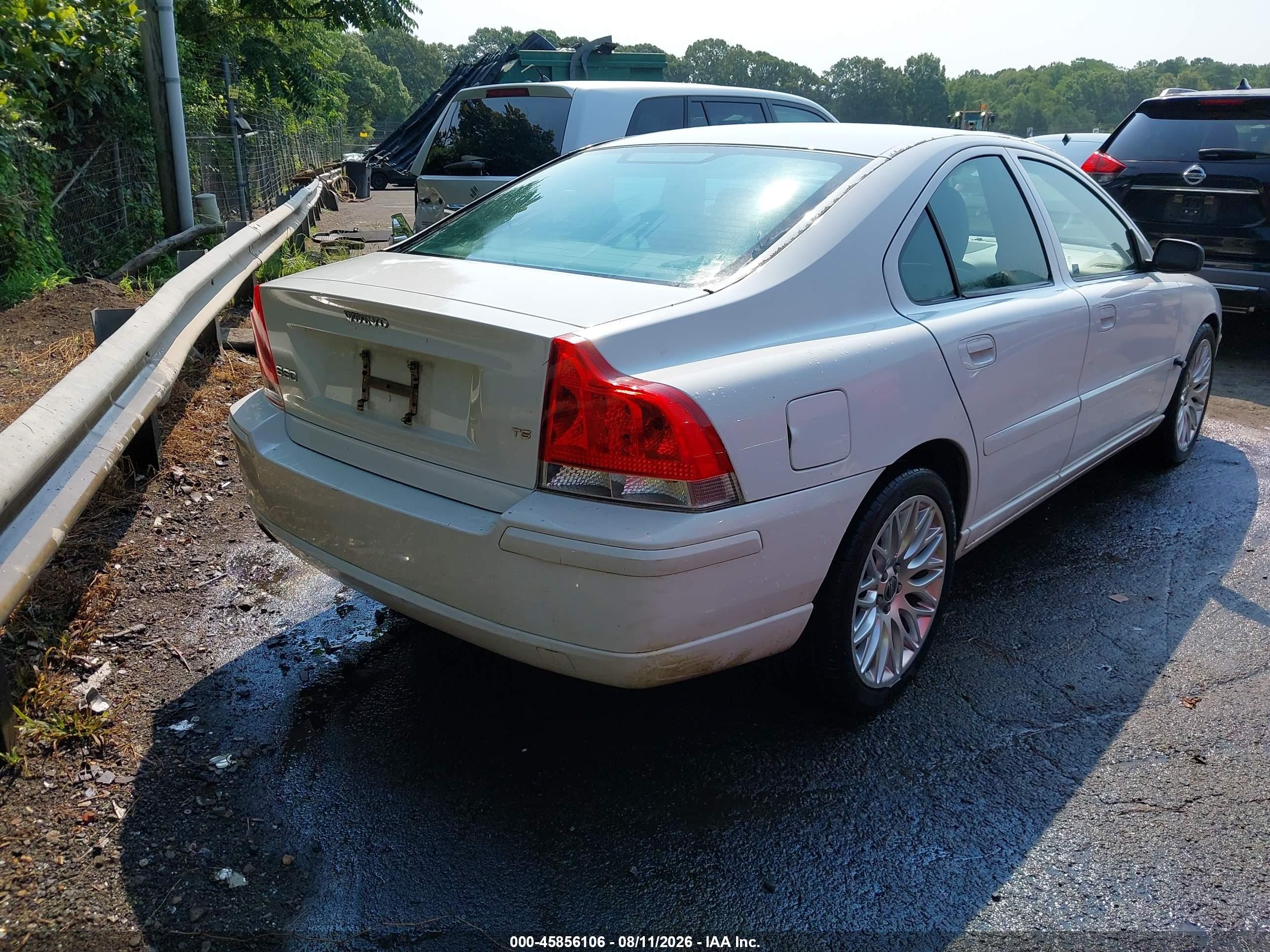 2006 Volvo S60 T5 Белый vin: YV1RS547562554874