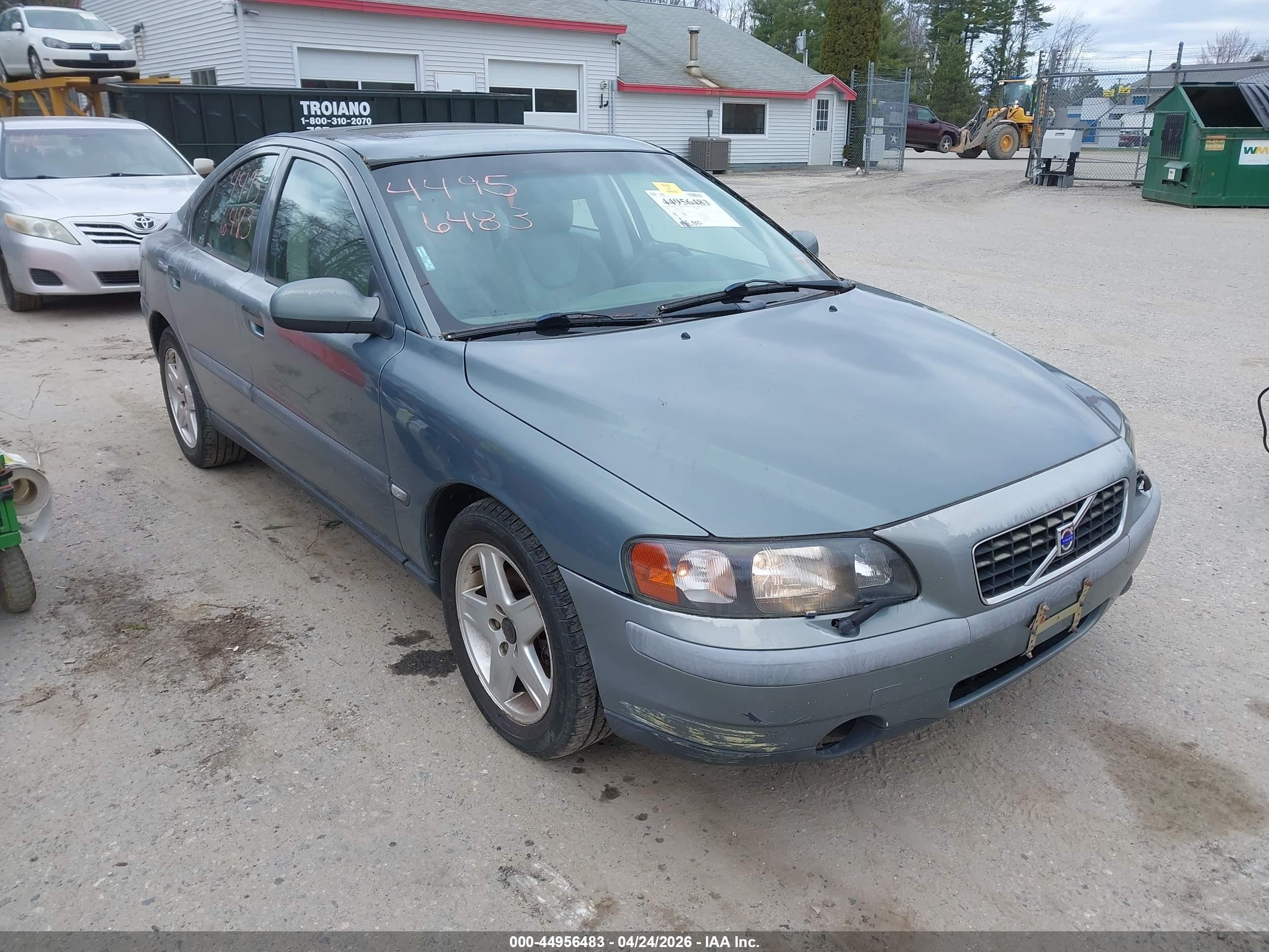 2002 Volvo S60 2.4t Green vin: YV1RS58D322159103