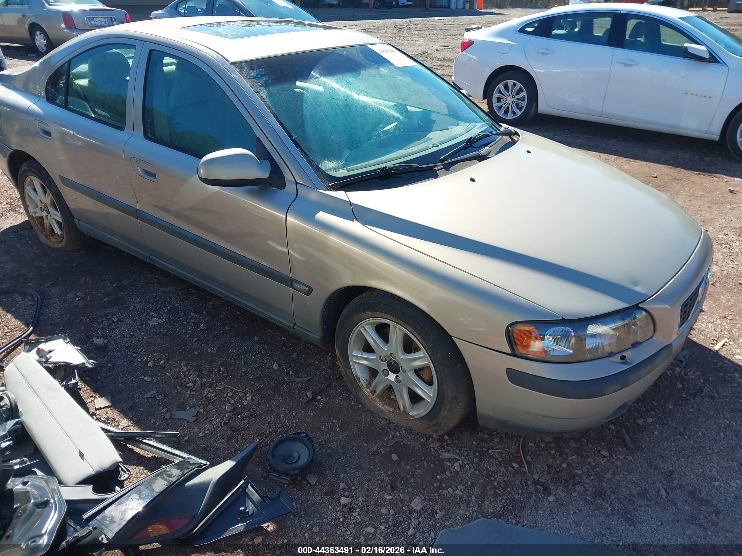 2002 Volvo S60 2.4t Silver vin: YV1RS58D422171969