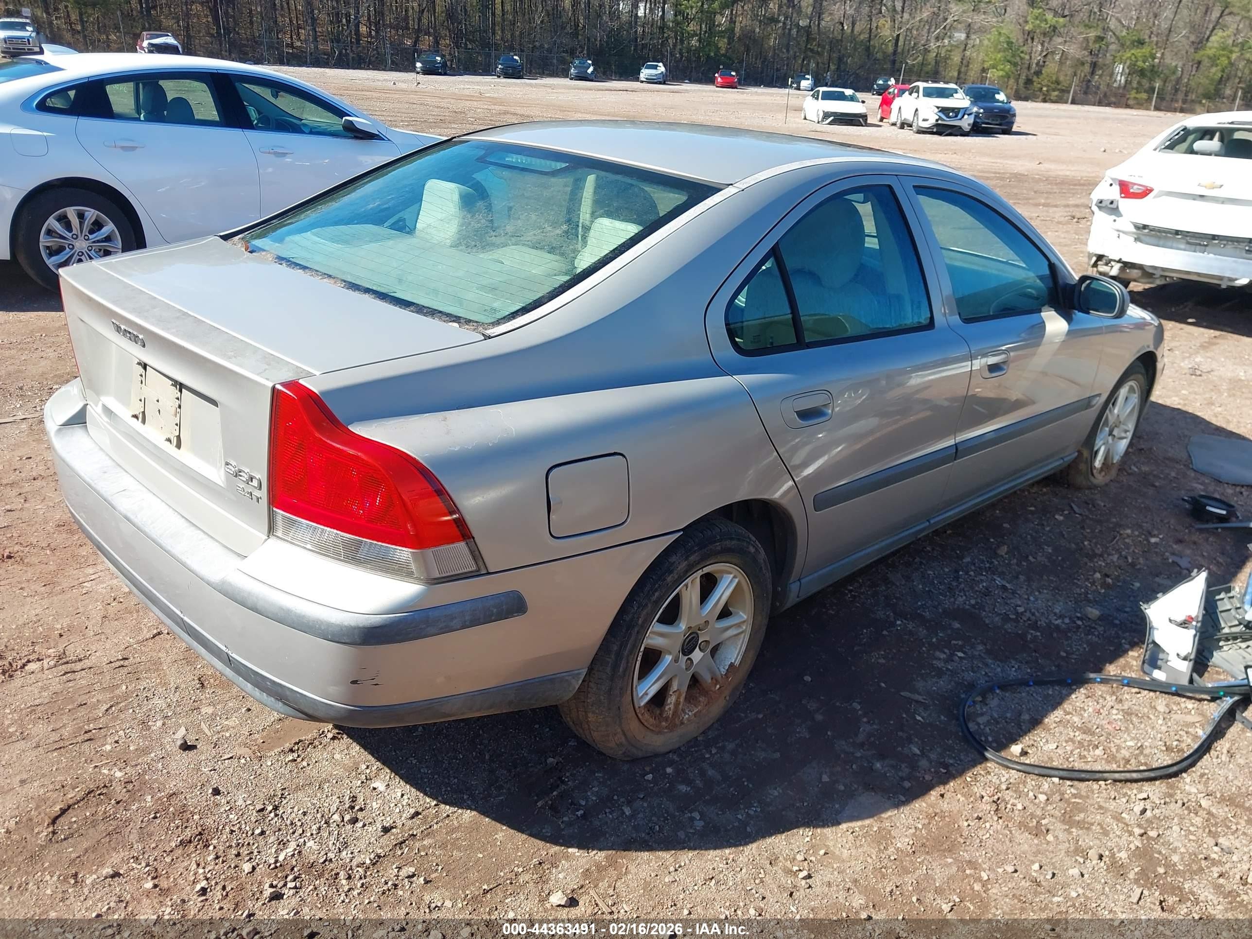 2002 Volvo S60 2.4t Silver vin: YV1RS58D422171969