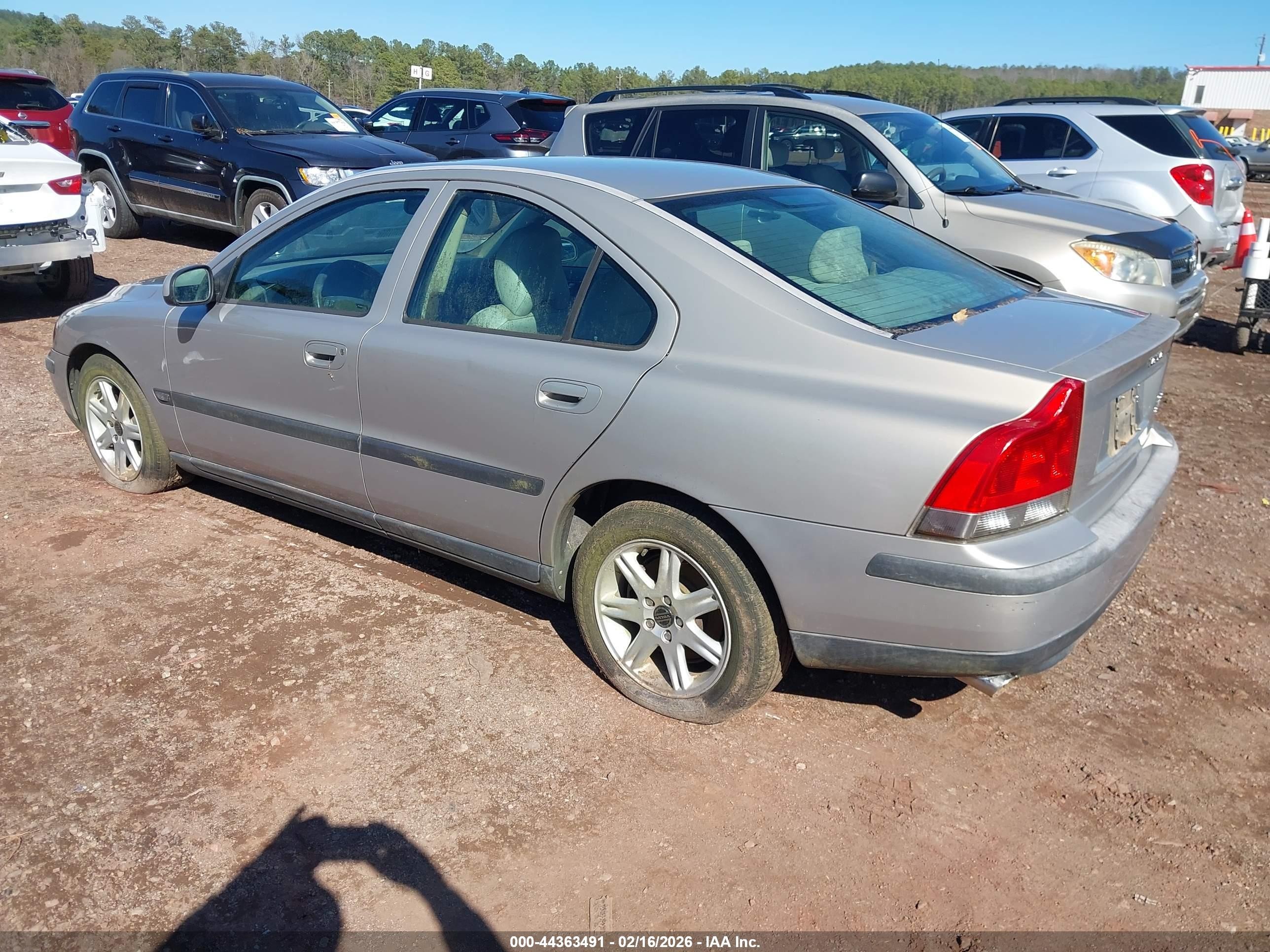 2002 Volvo S60 2.4t Silver vin: YV1RS58D422171969