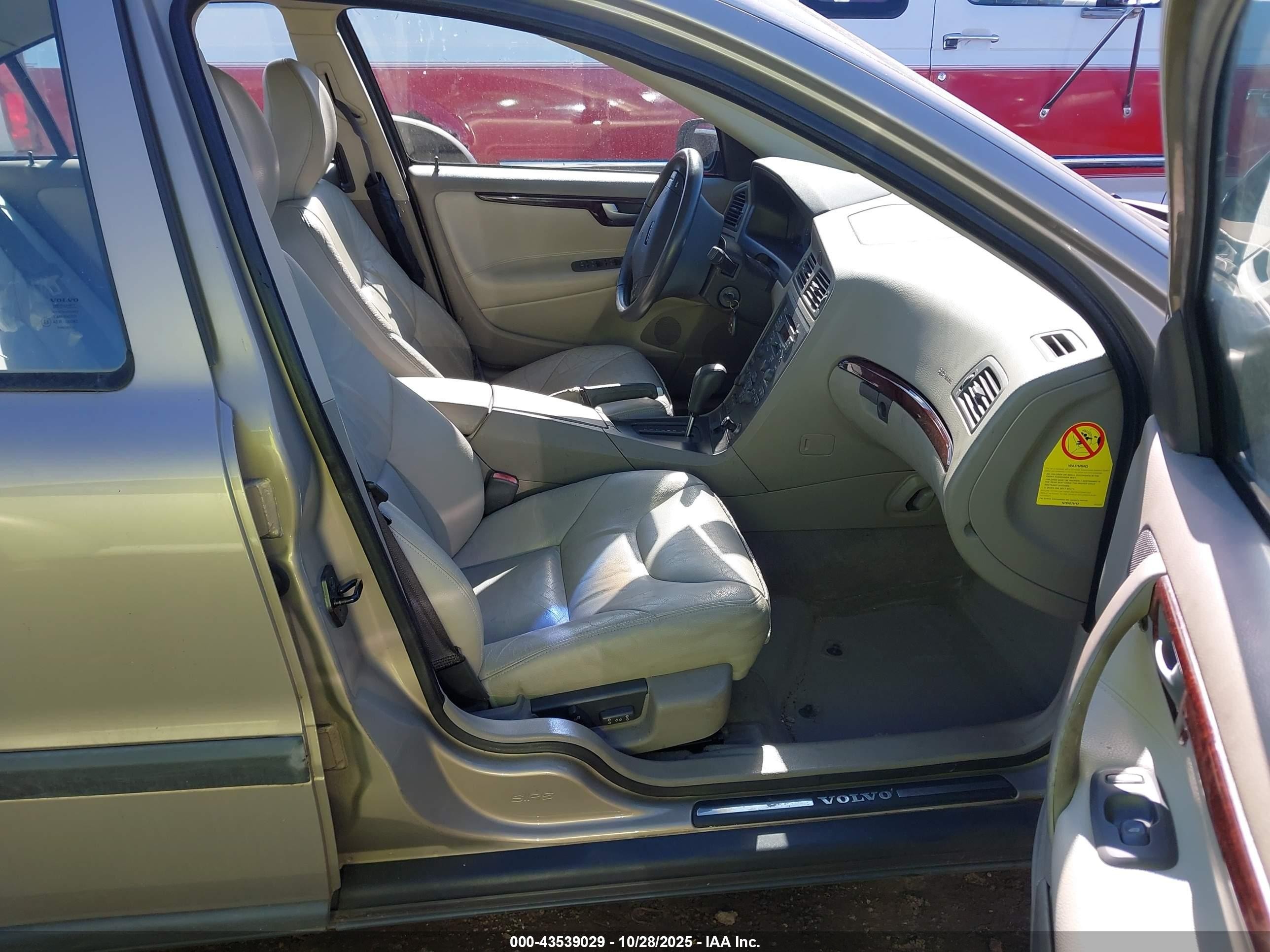 2002 Volvo S60 2.4t Желто-коричневый vin: YV1RS58D522130864