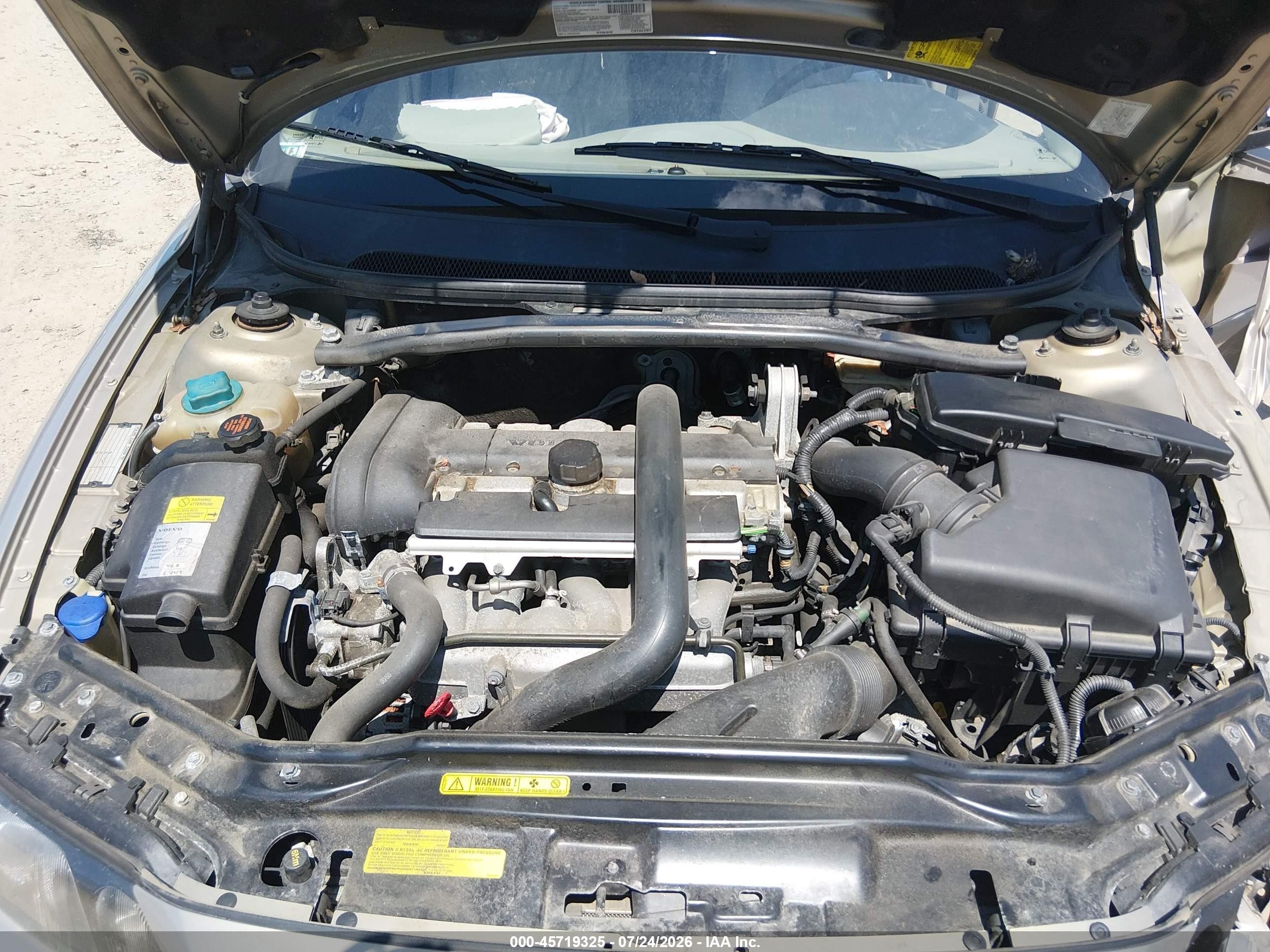 2001 Volvo S60 2.4t Желто-коричневый vin: YV1RS58D912010810