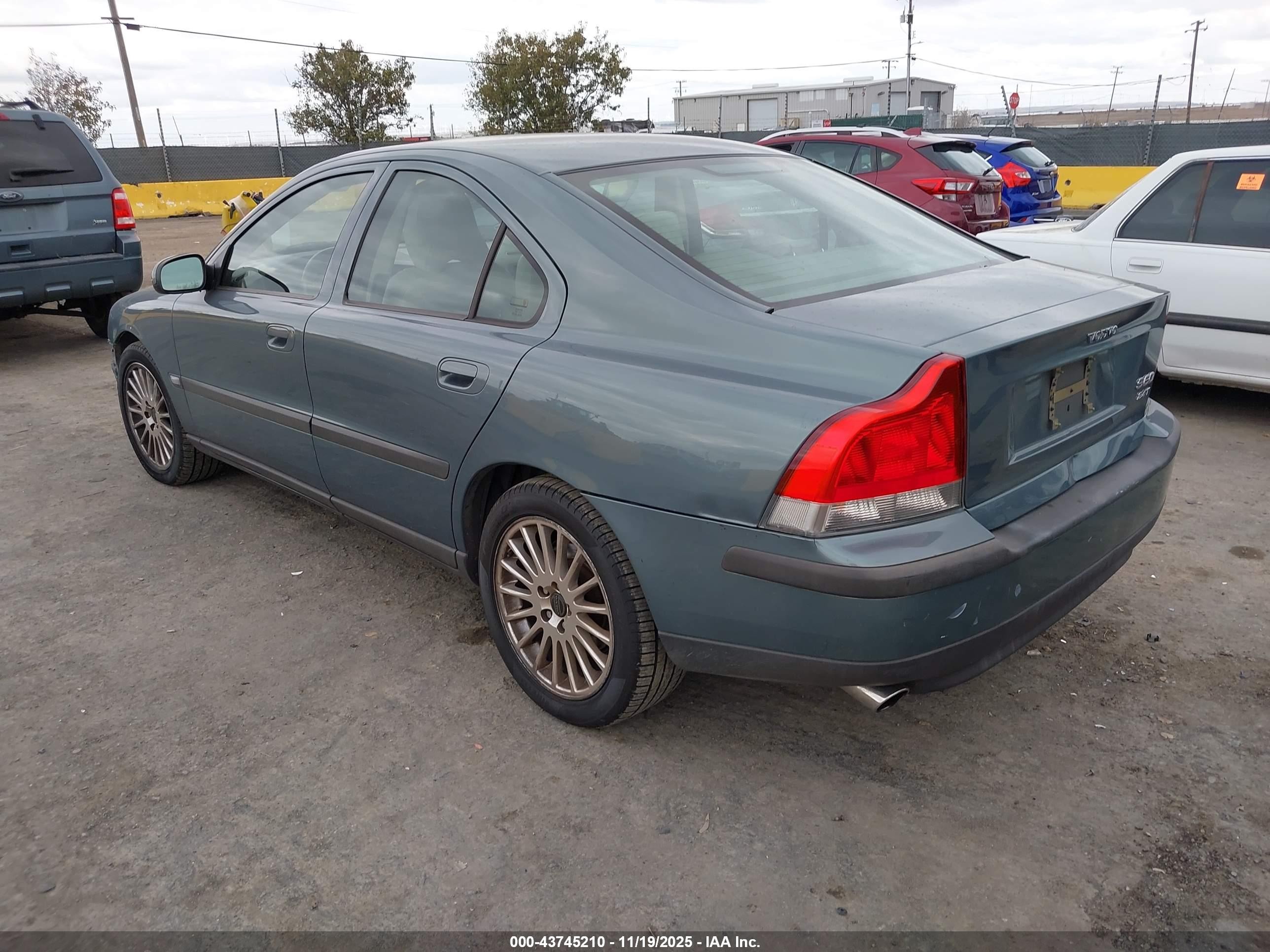 2002 Volvo S60 2.4t Blue vin: YV1RS58D922101299