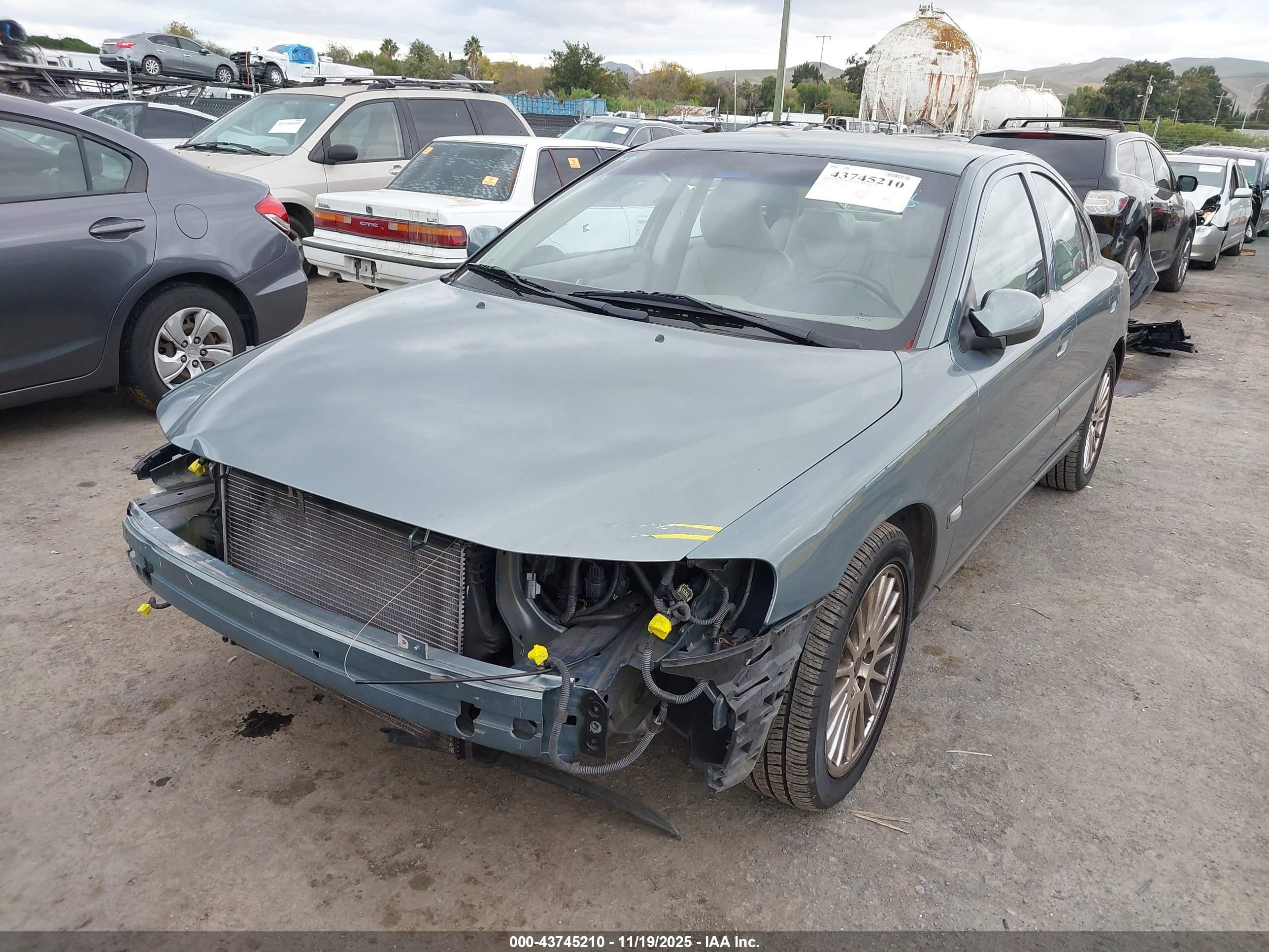 2002 Volvo S60 2.4t Blue vin: YV1RS58D922101299