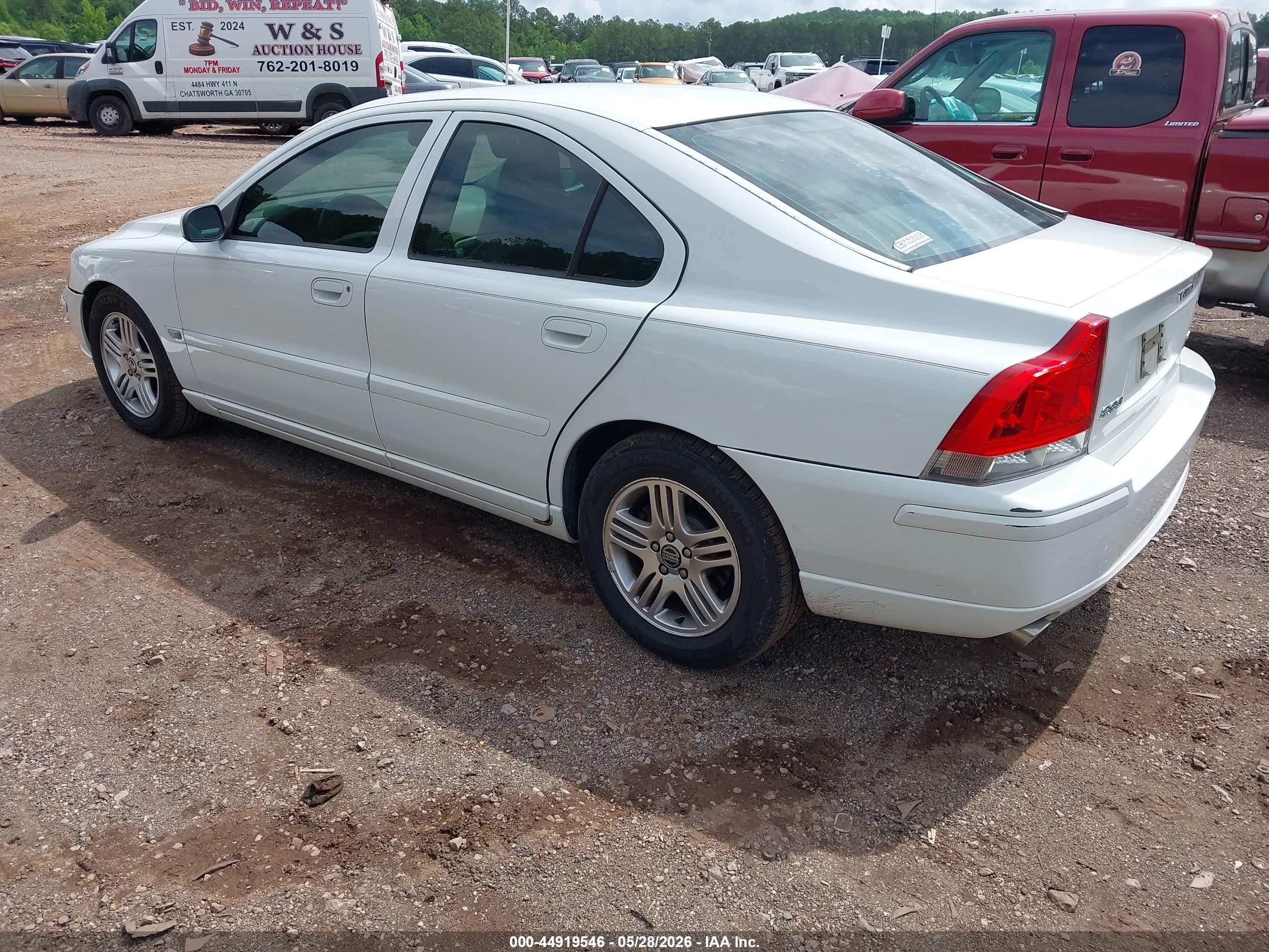 2006 Volvo S60 2.5t White vin: YV1RS592062508303