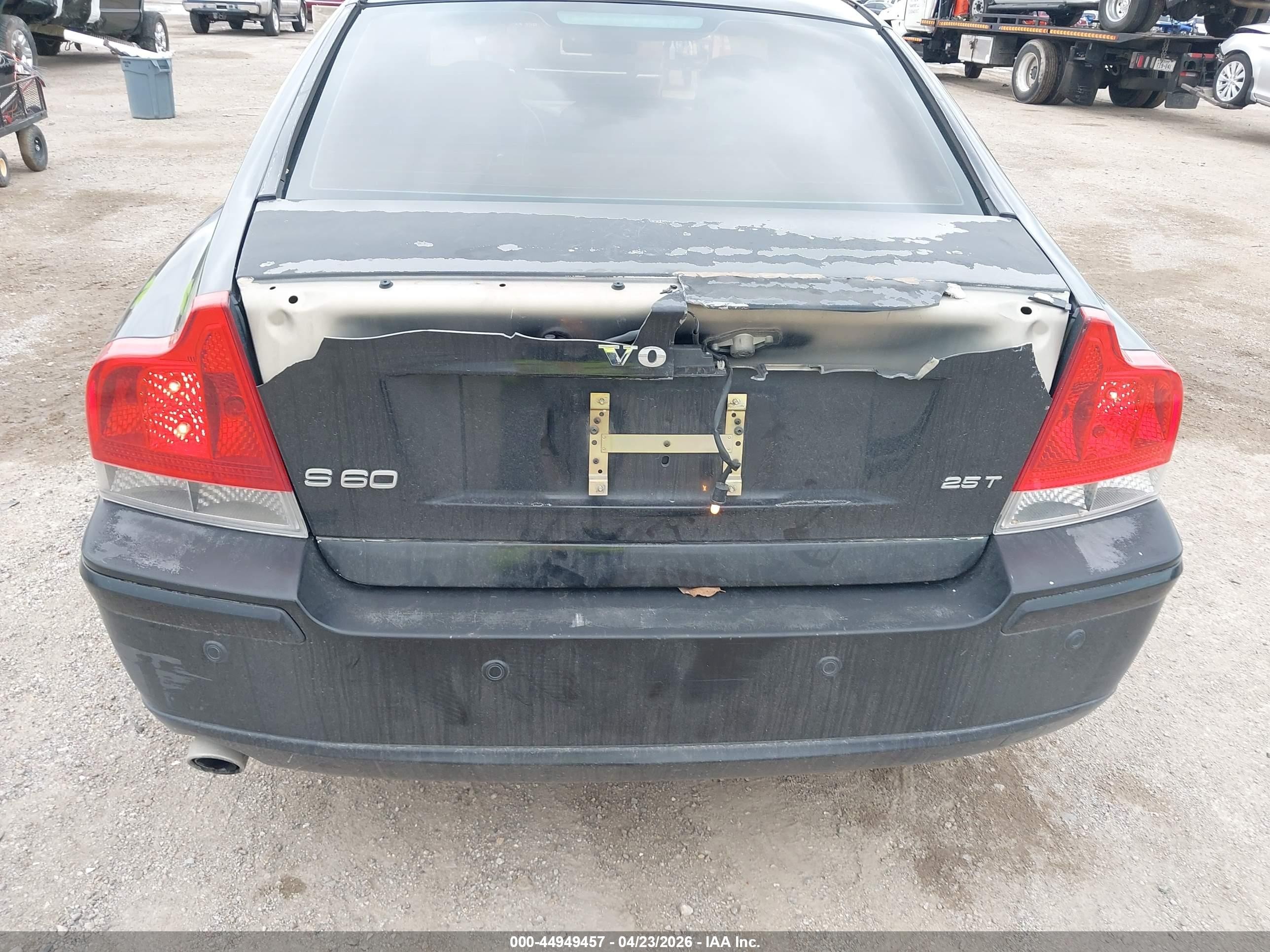 2007 Volvo S60 2.5t Black vin: YV1RS592072611352