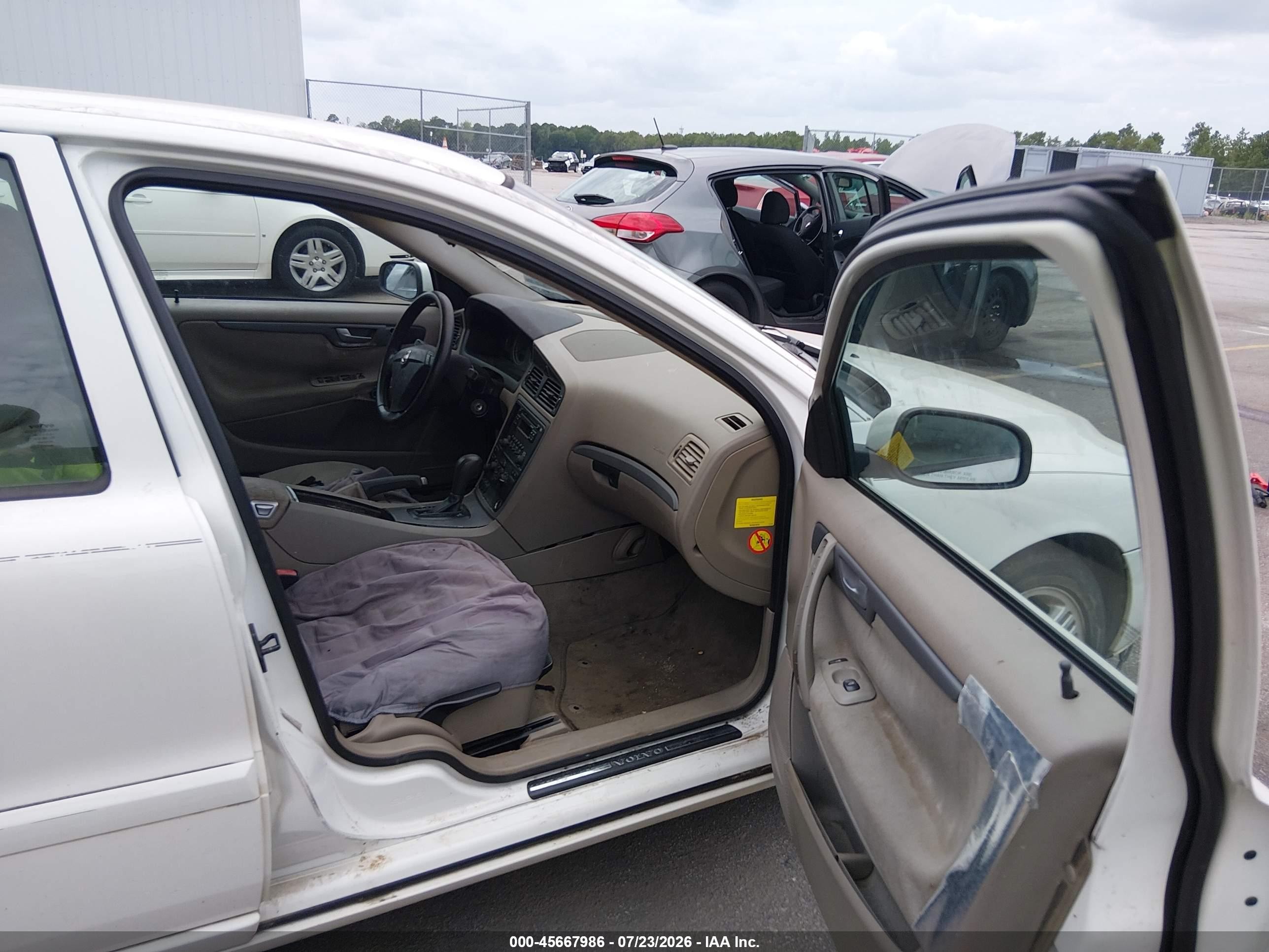 2005 Volvo S60 2.5t White vin: YV1RS592152459465