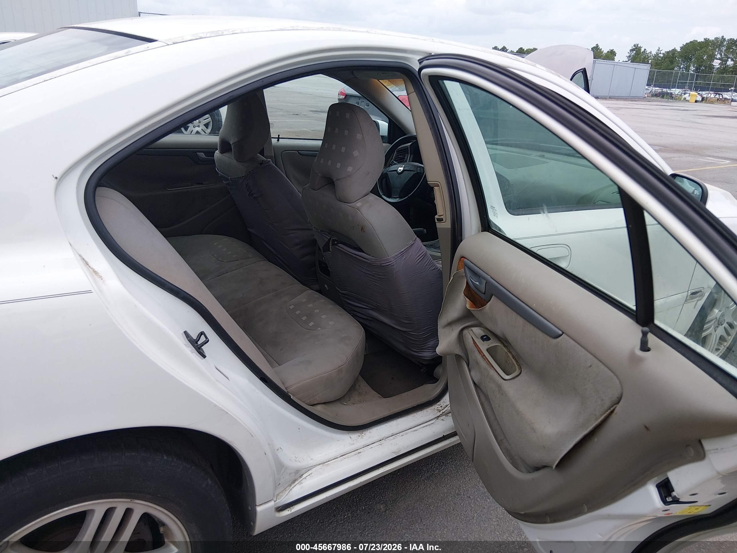 2005 Volvo S60 2.5t White vin: YV1RS592152459465