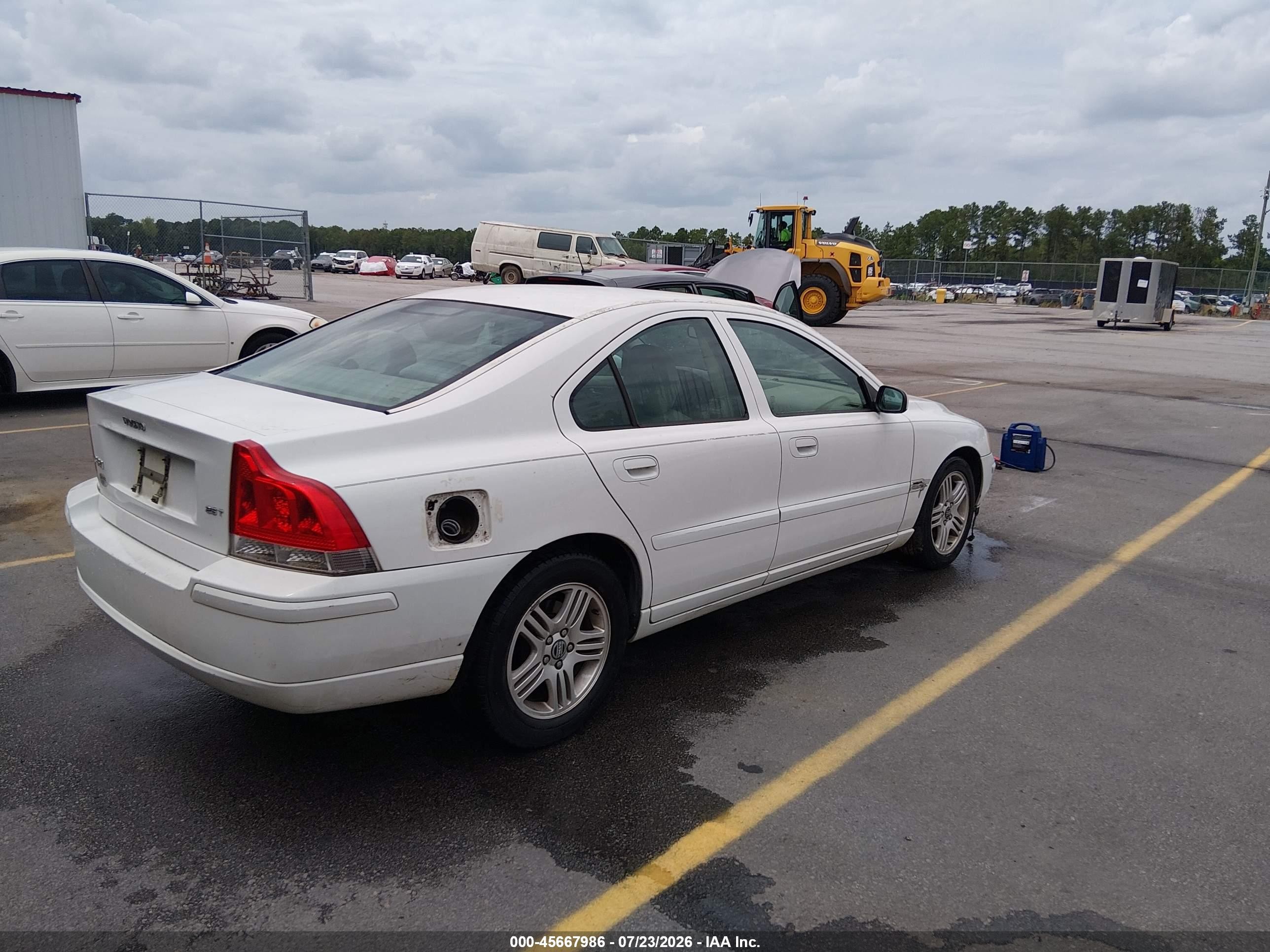 2005 Volvo S60 2.5t White vin: YV1RS592152459465