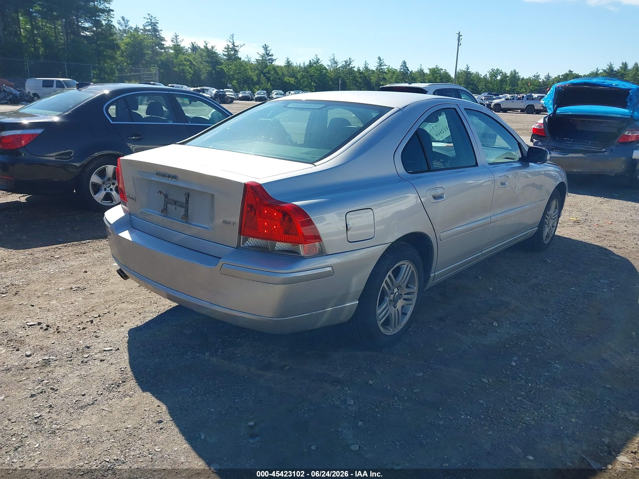 2008 Volvo S60 2.5t Silver vin: YV1RS592182686837