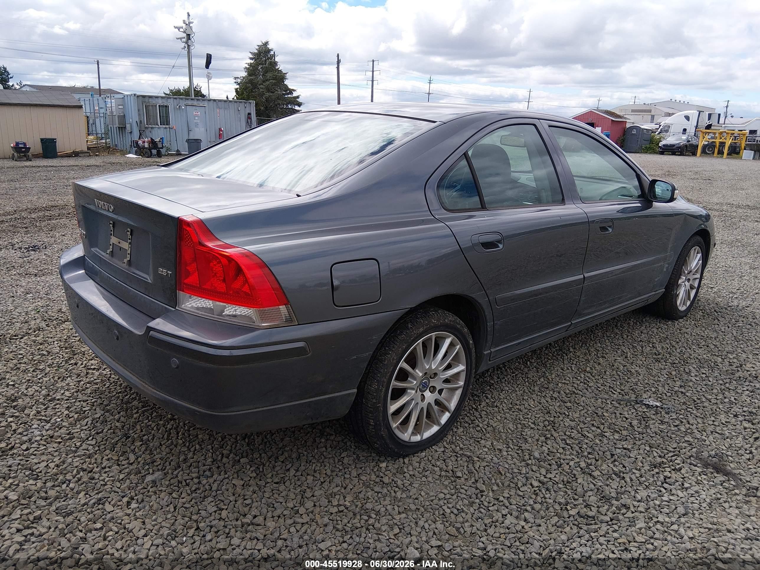 2008 Volvo S60 2.5t Серый vin: YV1RS592182694419