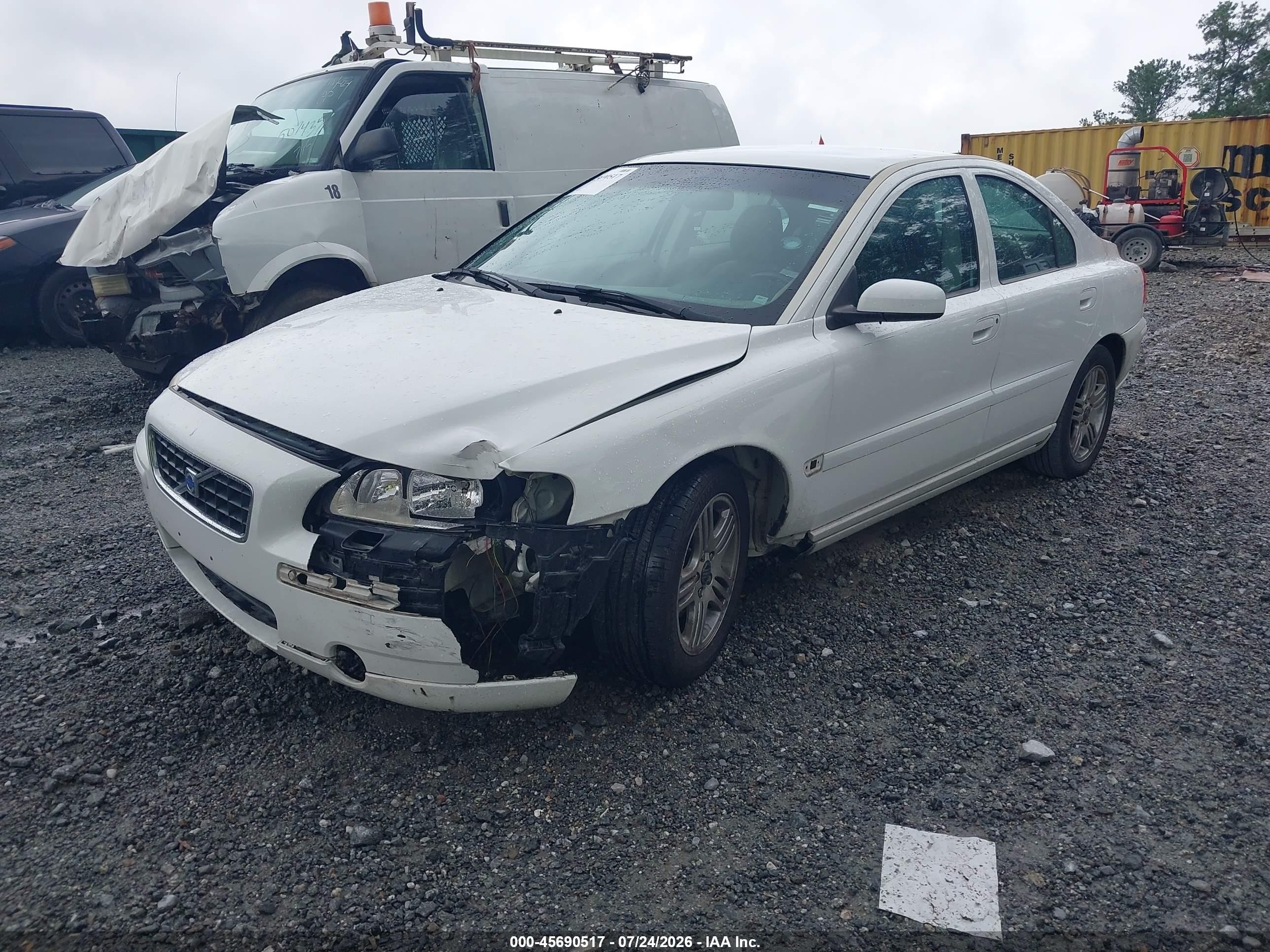 2006 Volvo S60 2.5t White vin: YV1RS592262507315