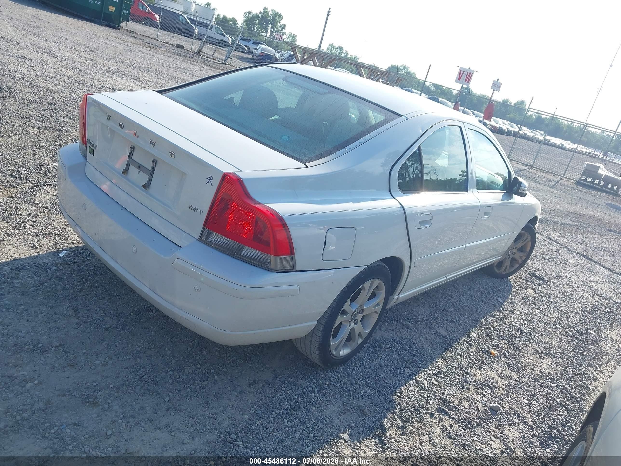 2009 Volvo S60 2.5t/2.5t Special Edition White vin: YV1RS592292736596