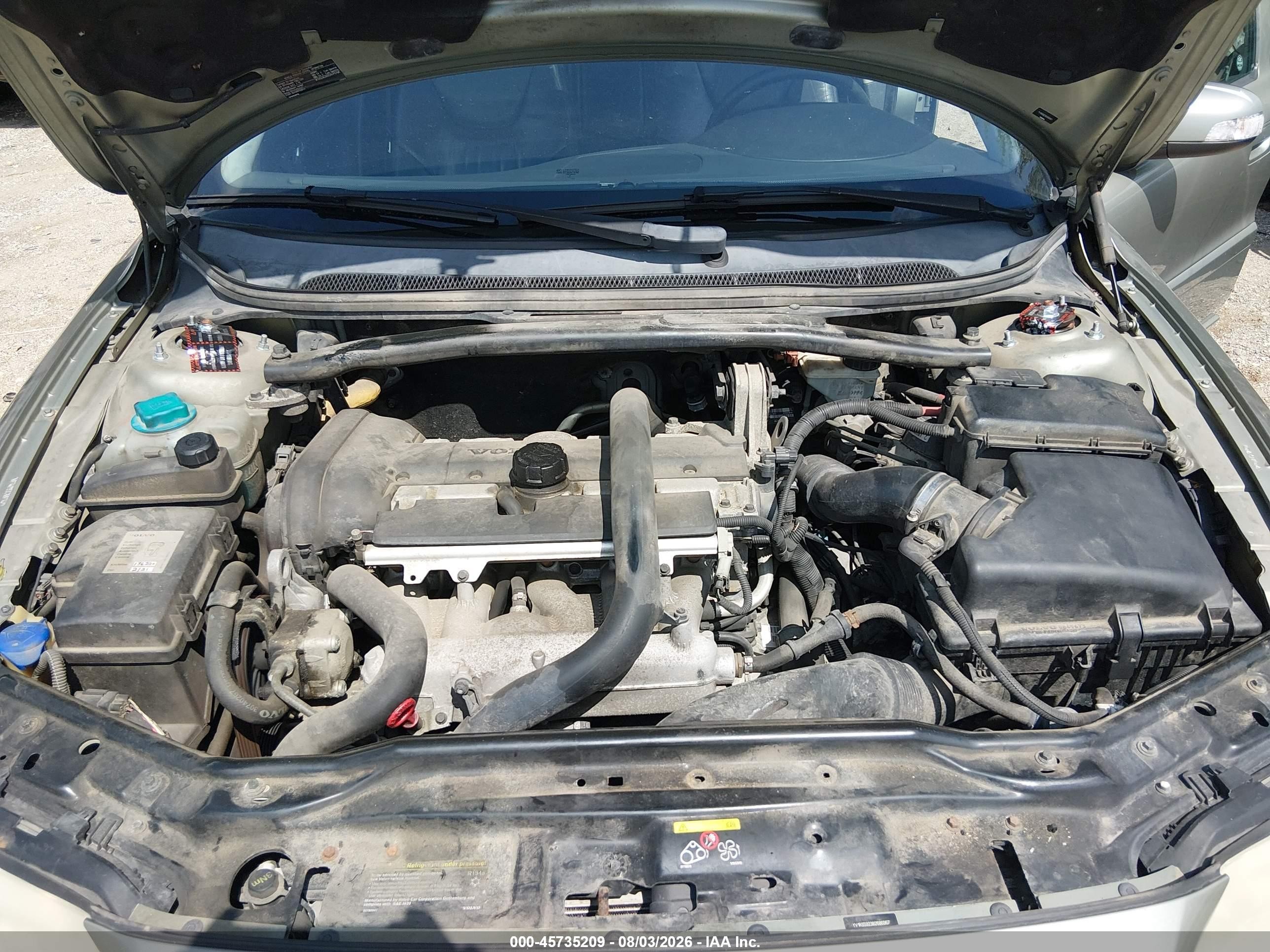 2008 Volvo S60 2.5t/2.5t W/snrf Gray vin: YV1RS592382686967