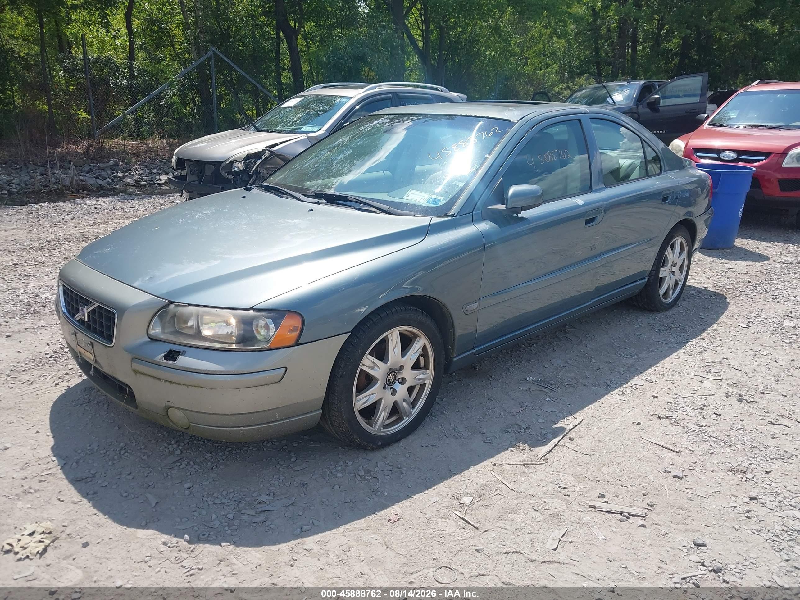 2005 Volvo S60 2.5t A/2.5t A Sr W/premium Package Teal vin: YV1RS592452483355