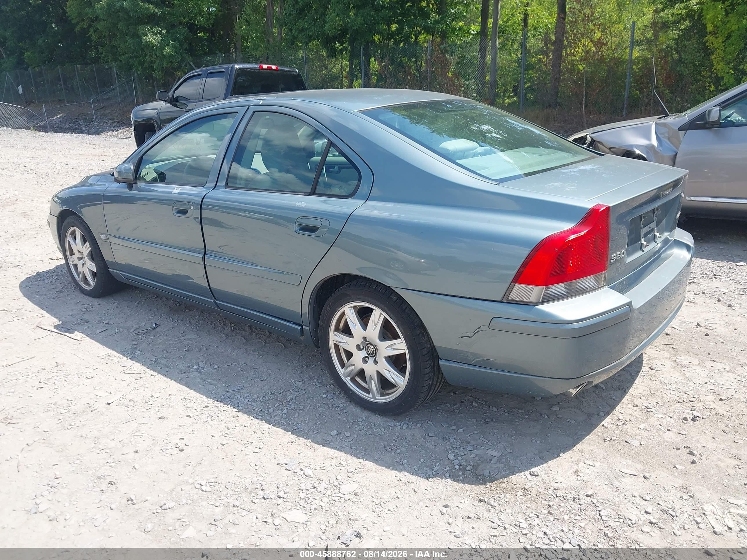 2005 Volvo S60 2.5t A/2.5t A Sr W/premium Package Teal vin: YV1RS592452483355