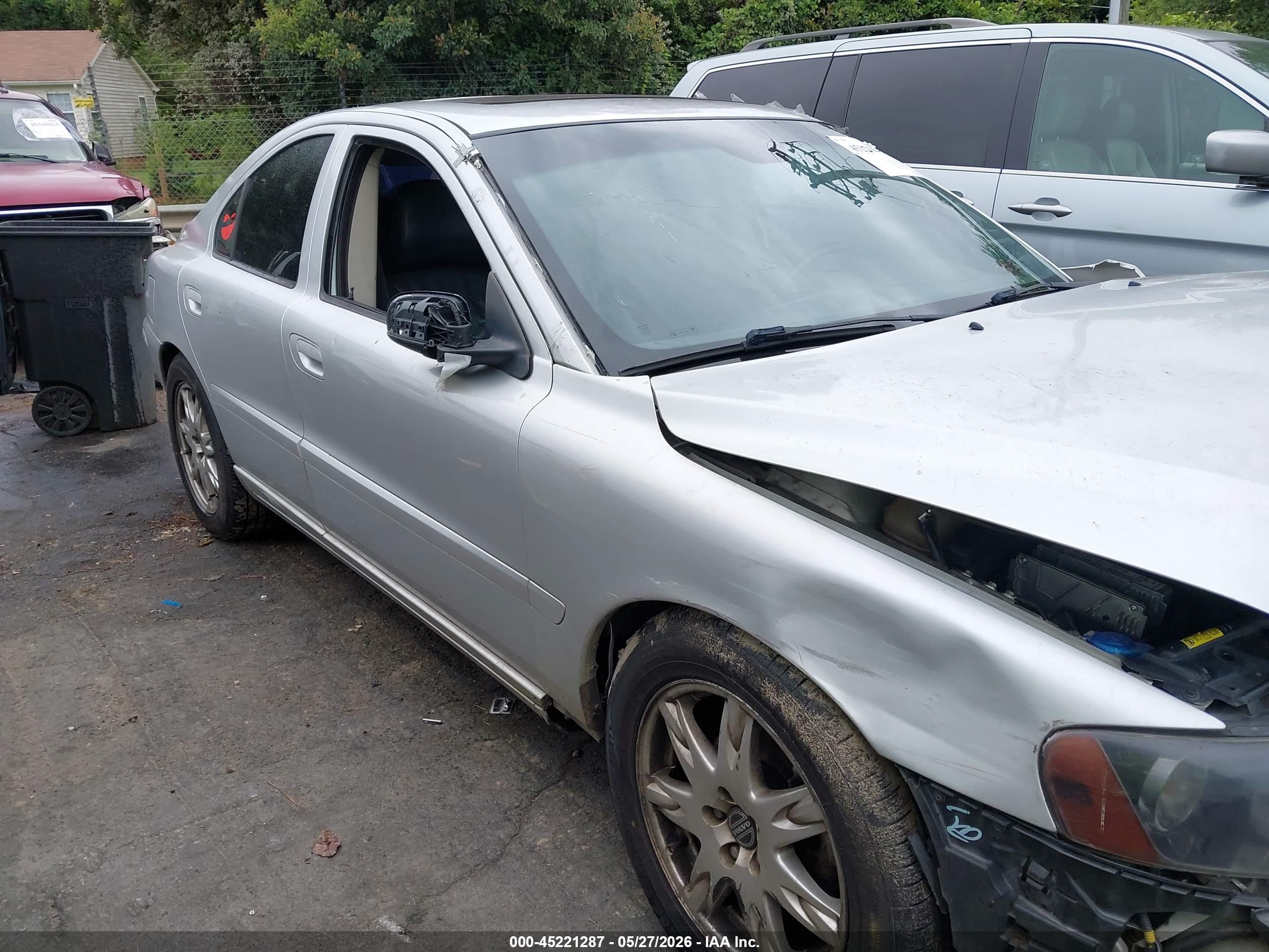 2006 Volvo S60 2.5t Silver vin: YV1RS592462515030