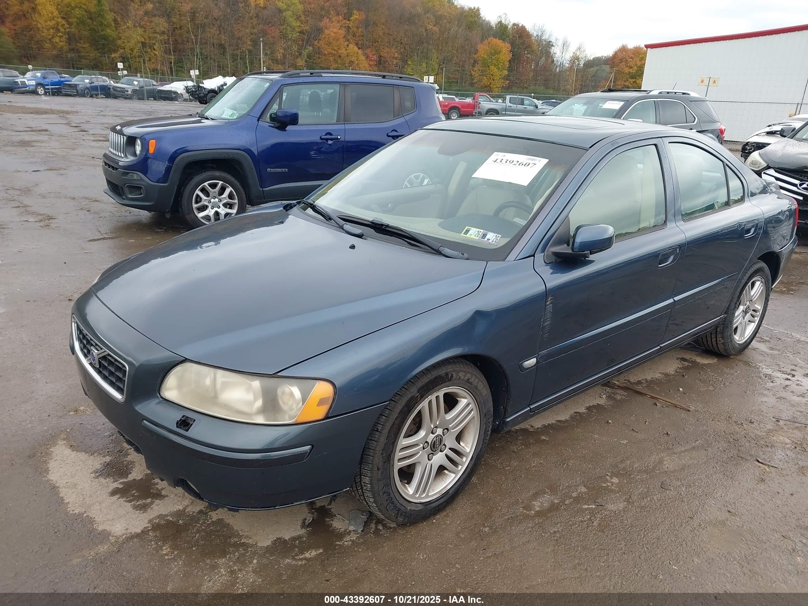 2006 Volvo S60 2.5t Blue vin: YV1RS592462555897