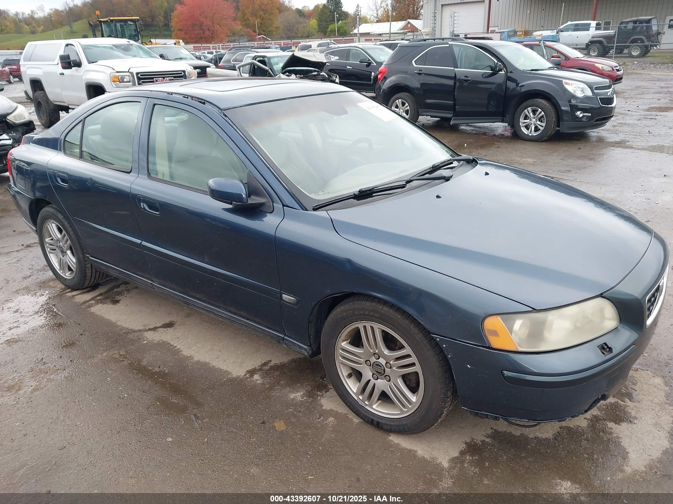 2006 Volvo S60 2.5t Blue vin: YV1RS592462555897
