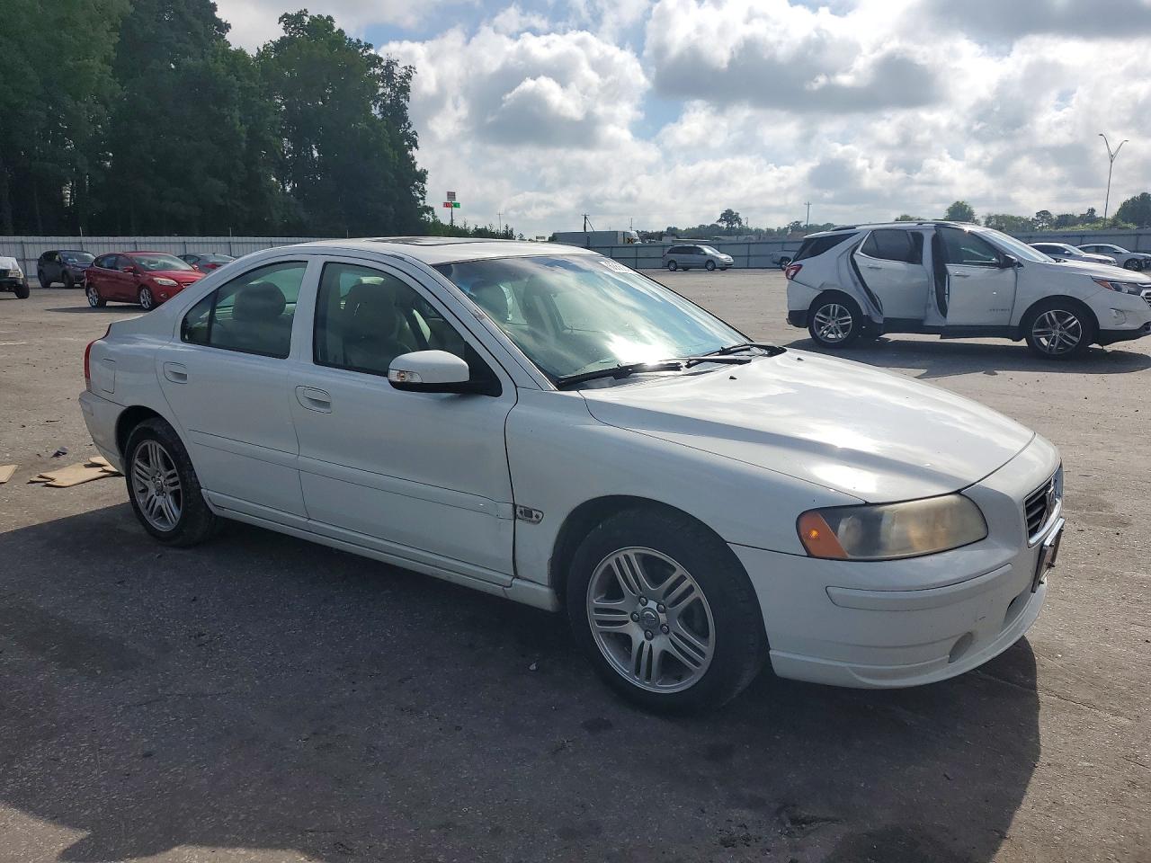 2007 Volvo S60 2.5t White vin: YV1RS592472609507