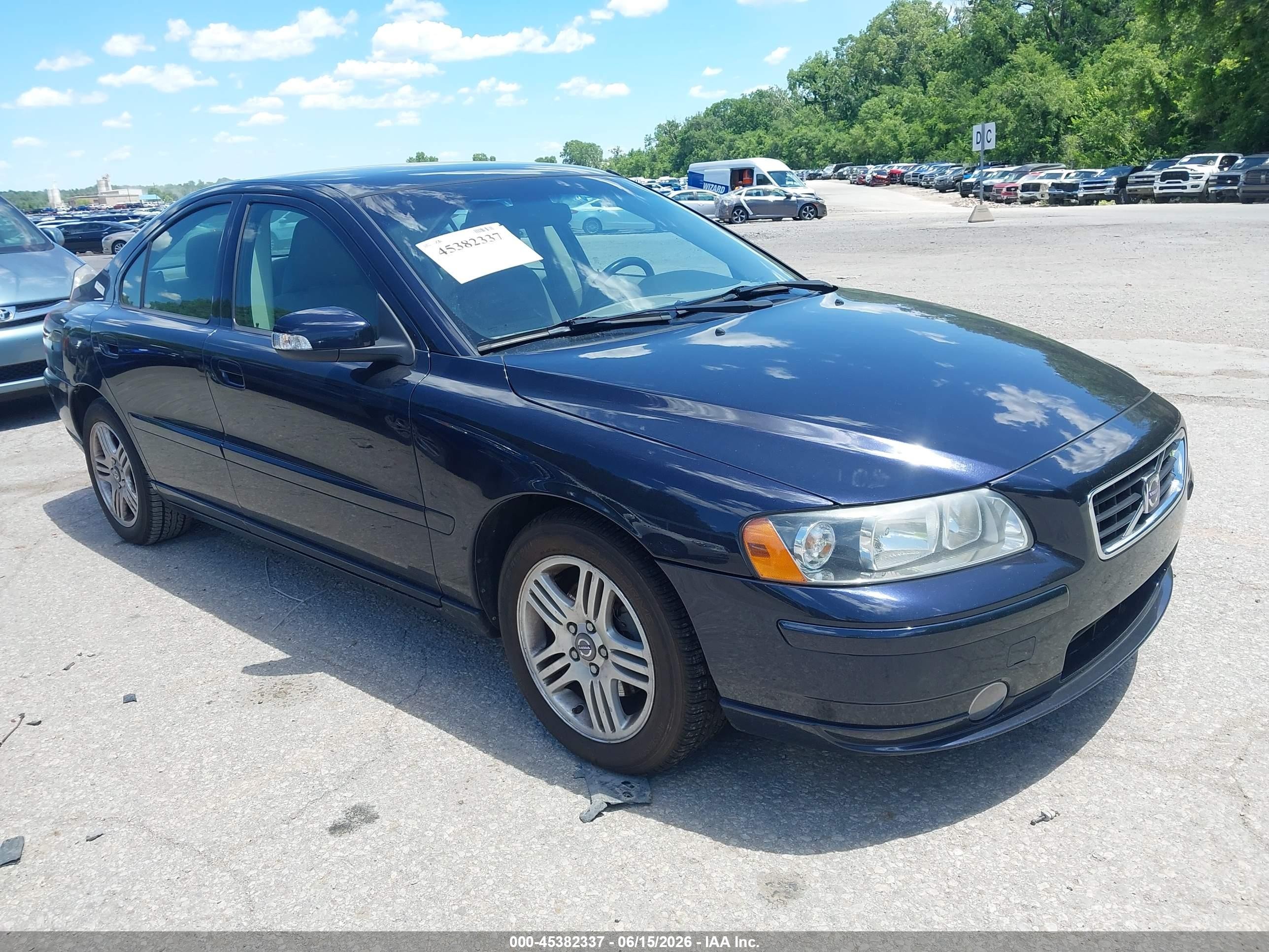 2007 Volvo S60 2.5t Blue vin: YV1RS592472630924