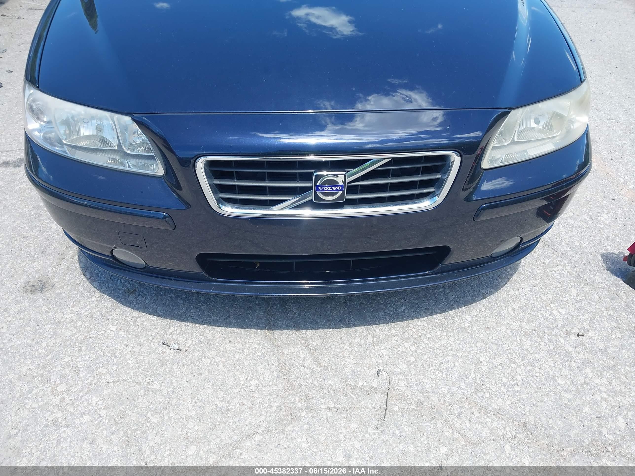 2007 Volvo S60 2.5t Blue vin: YV1RS592472630924