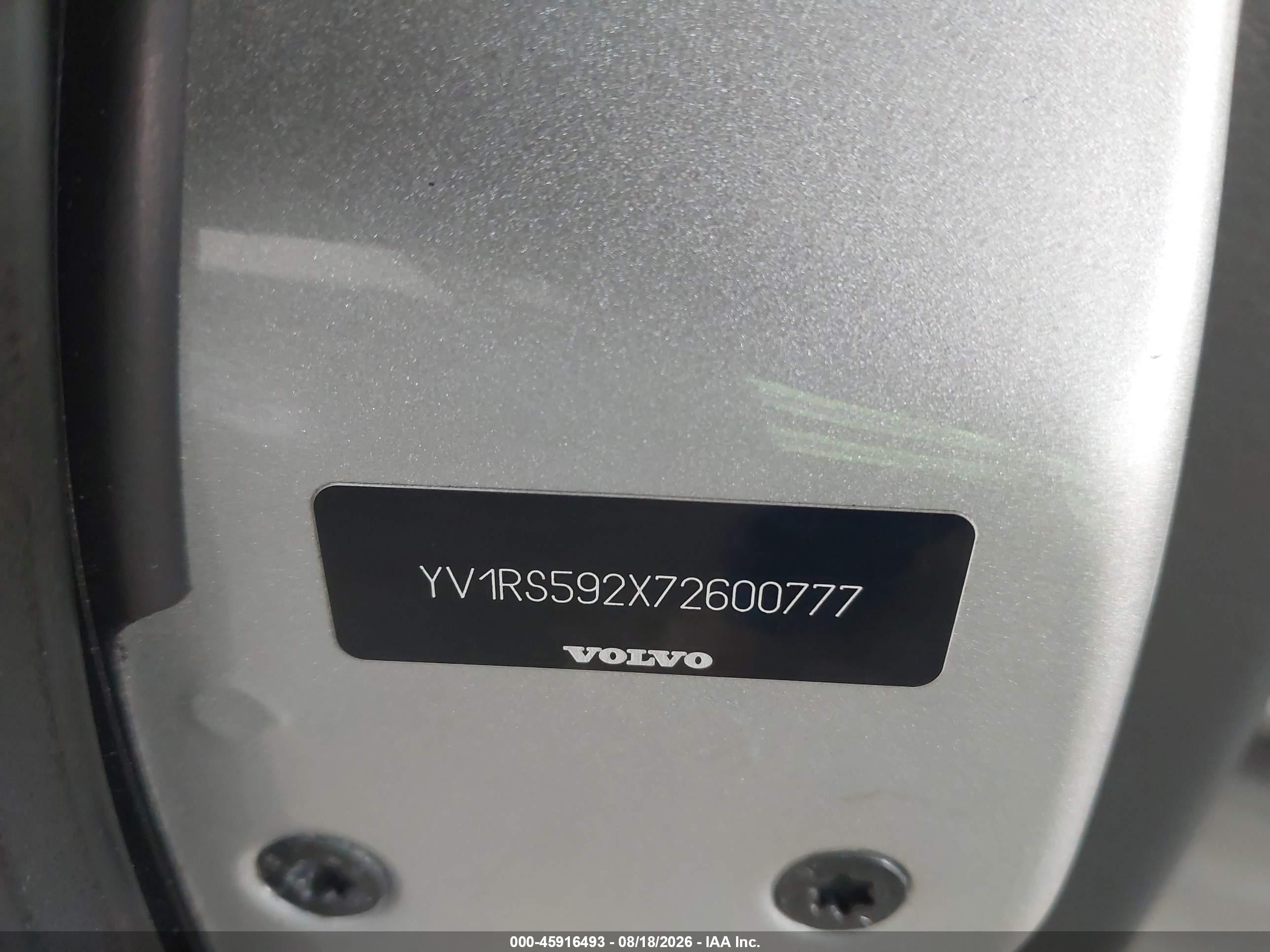 2009 Volvo S60 2.5t/2.5t Special Edition Серебряный vin: YV1RS592492738902
