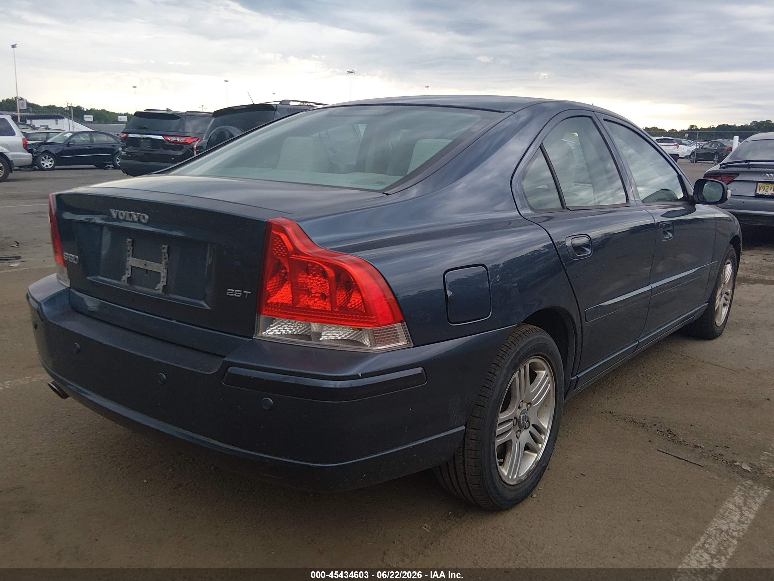 2007 Volvo S60 2.5t Синий vin: YV1RS592672602221