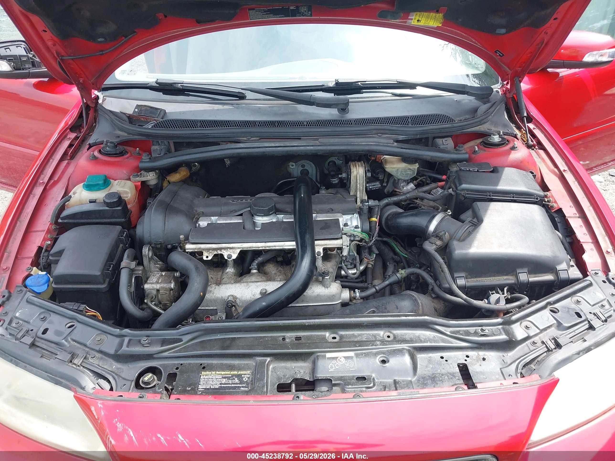 2007 Volvo S60 2.5t Red vin: YV1RS592672610996