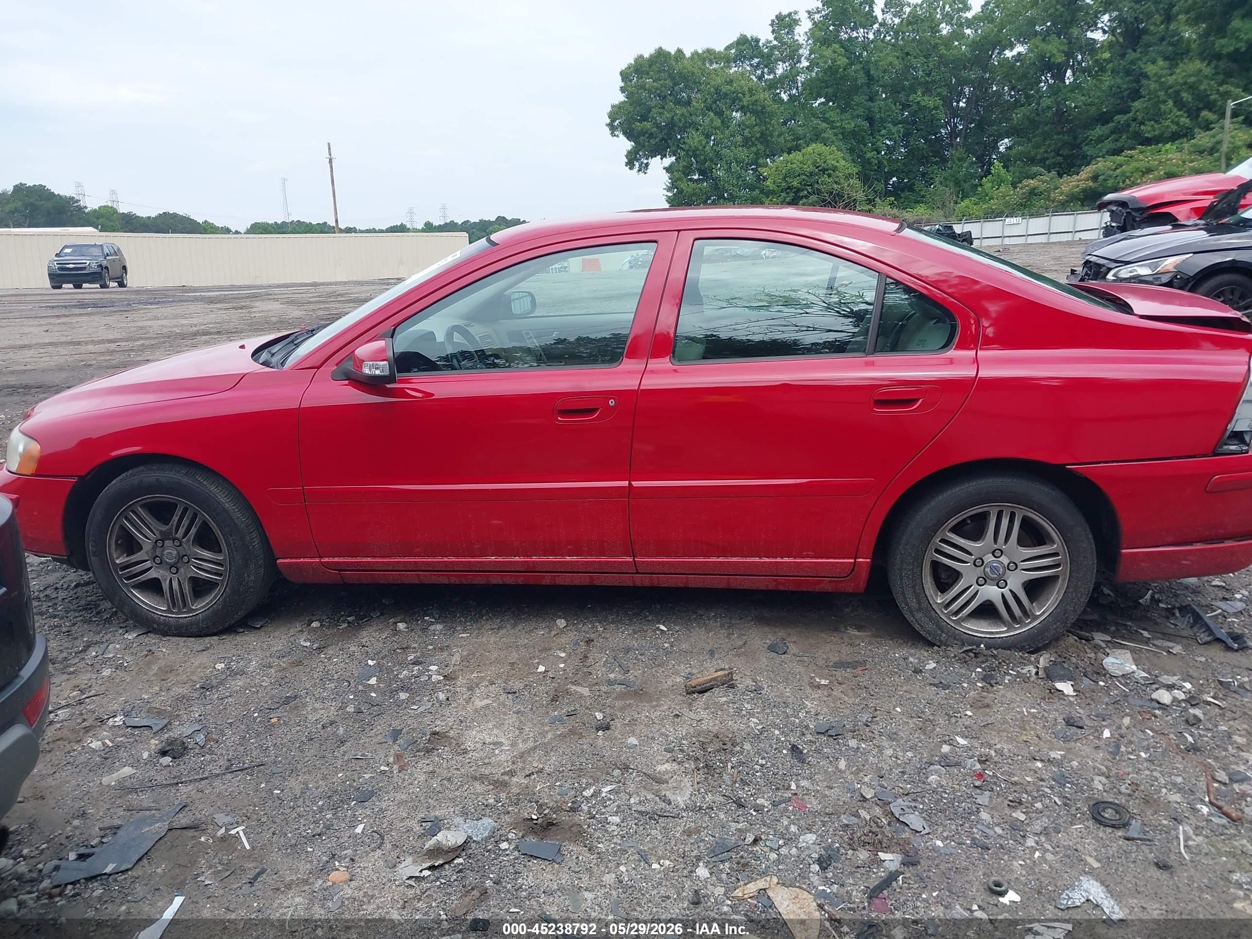 2007 Volvo S60 2.5t Red vin: YV1RS592672610996