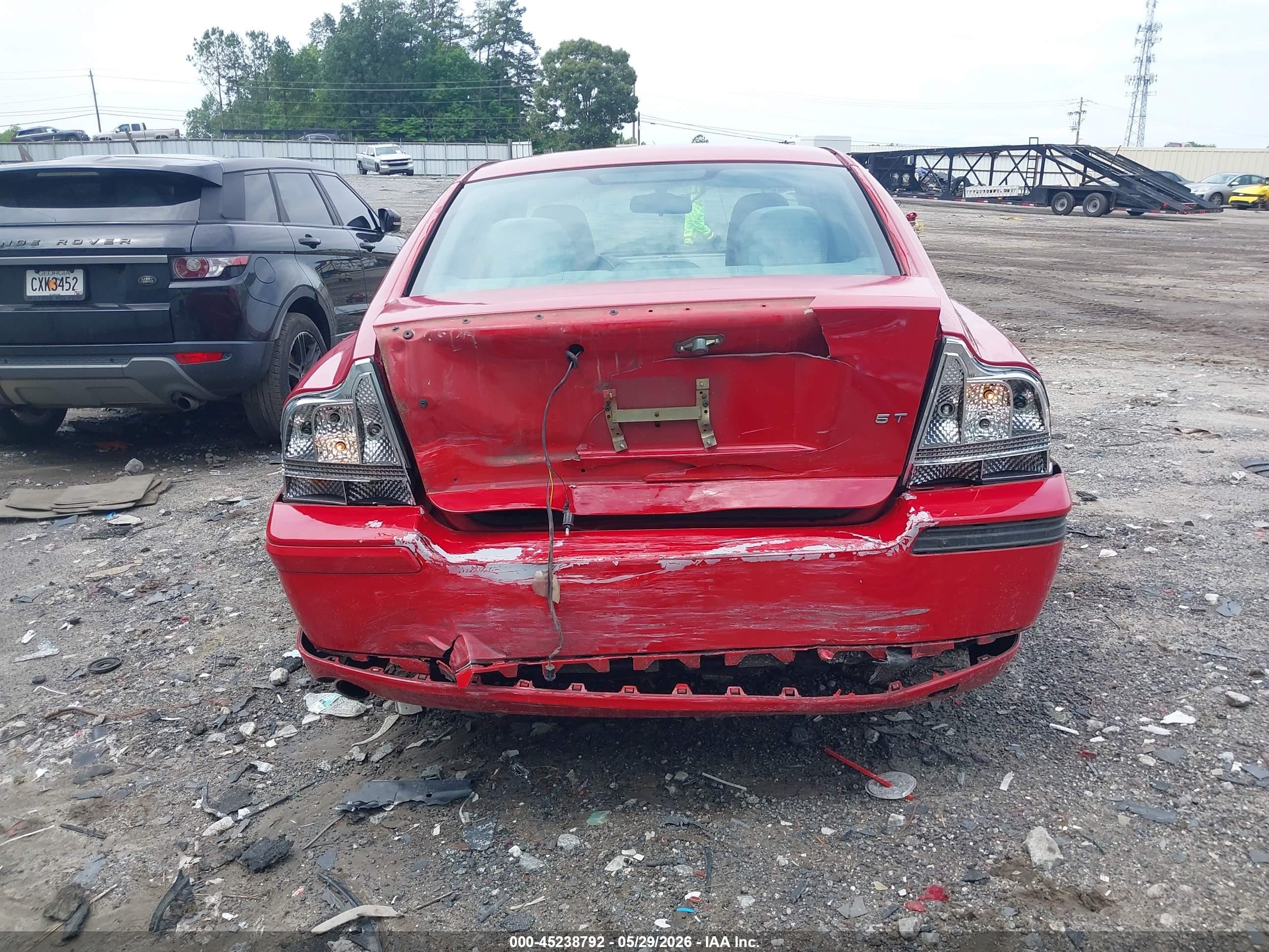 2007 Volvo S60 2.5t Red vin: YV1RS592672610996
