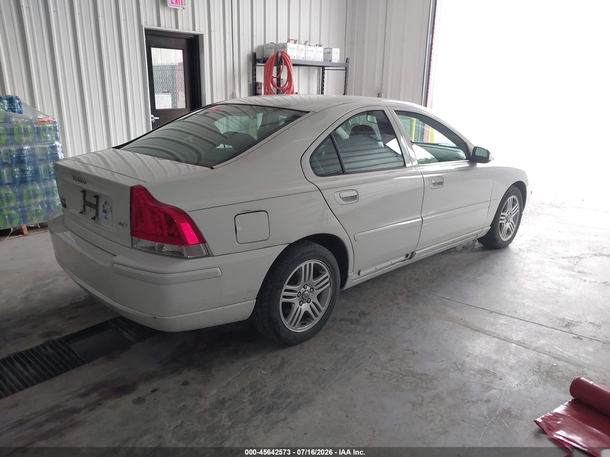 2007 Volvo S60 2.5t White vin: YV1RS592672643268