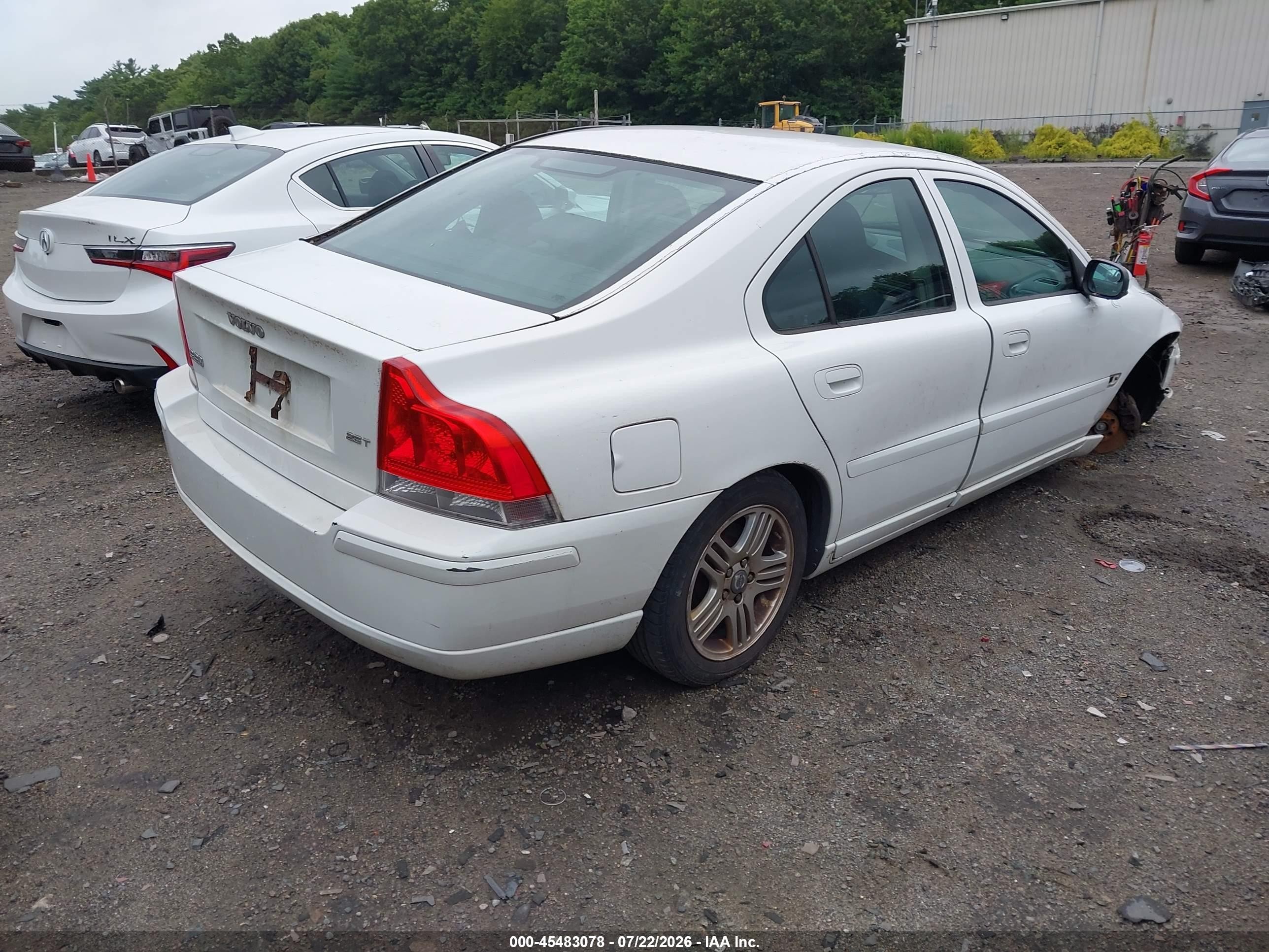 2008 Volvo S60 2.5t/2.5t W/snrf White vin: YV1RS592682679737