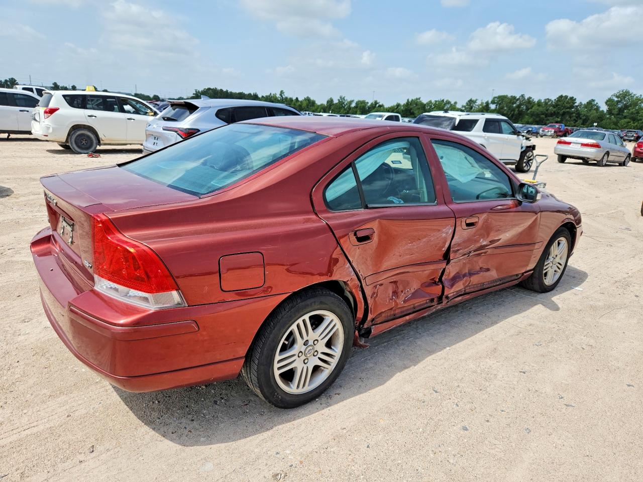 2008 Volvo S60 2.5t Red vin: YV1RS592782673803