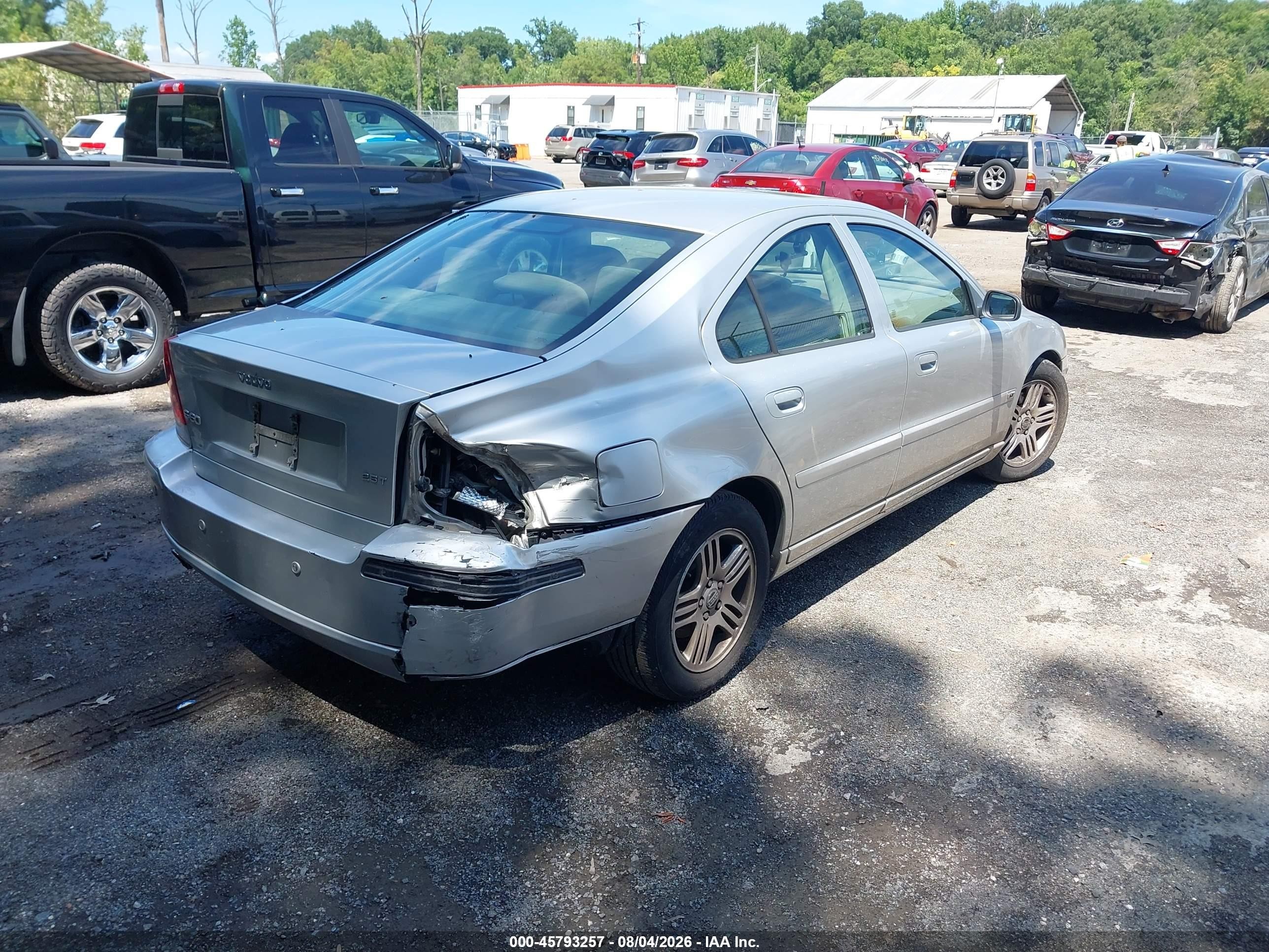 2005 Volvo S60 2.5t A/2.5t A Sr W/premium Package Серебряный vin: YV1RS592852470785