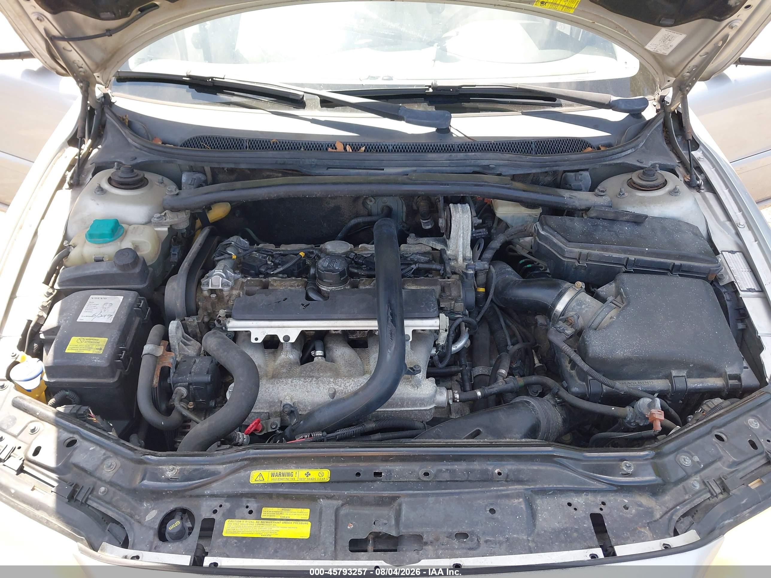 2005 Volvo S60 2.5t A/2.5t A Sr W/premium Package Серебряный vin: YV1RS592852470785