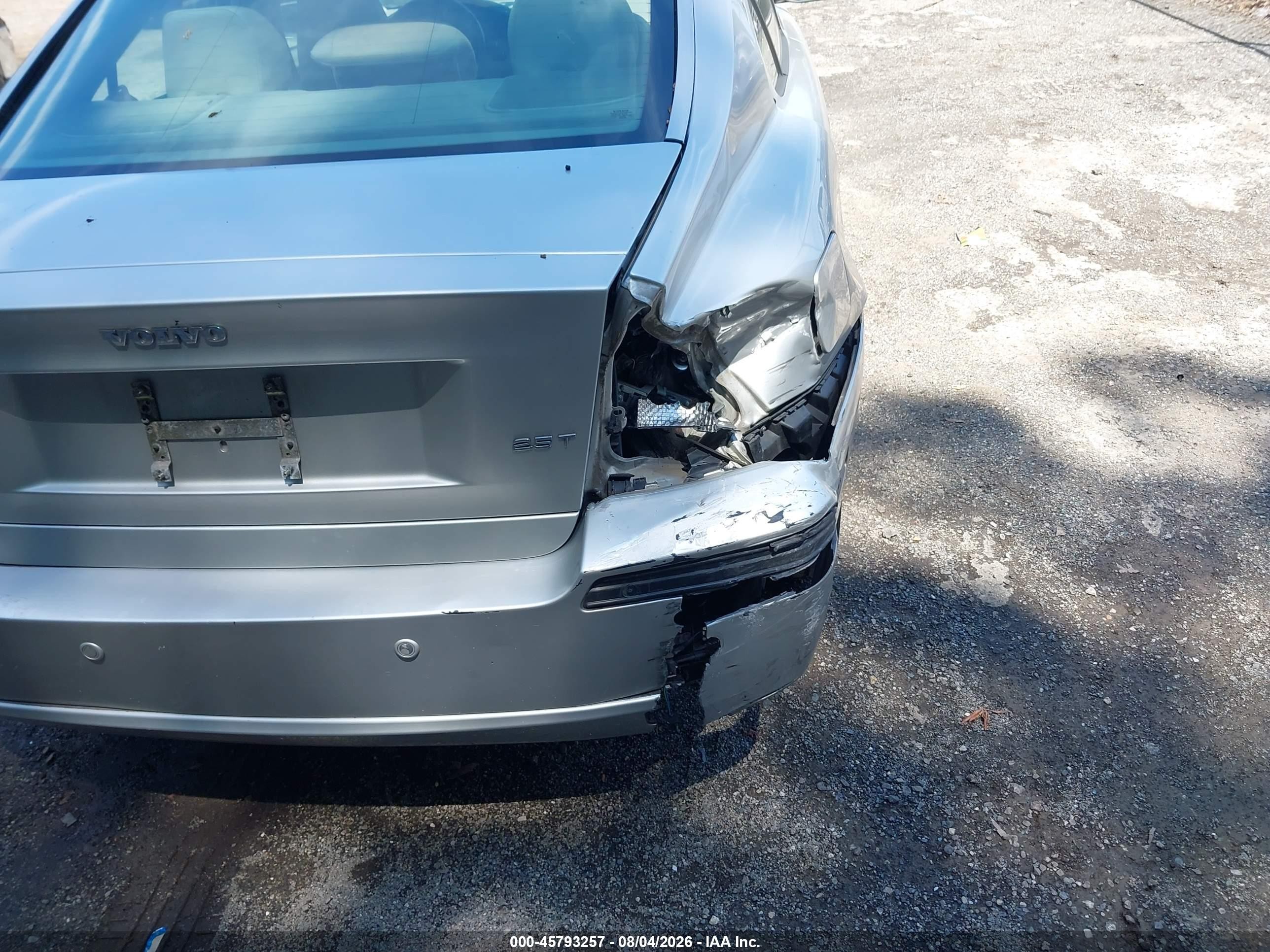 2005 Volvo S60 2.5t A/2.5t A Sr W/premium Package Серебряный vin: YV1RS592852470785