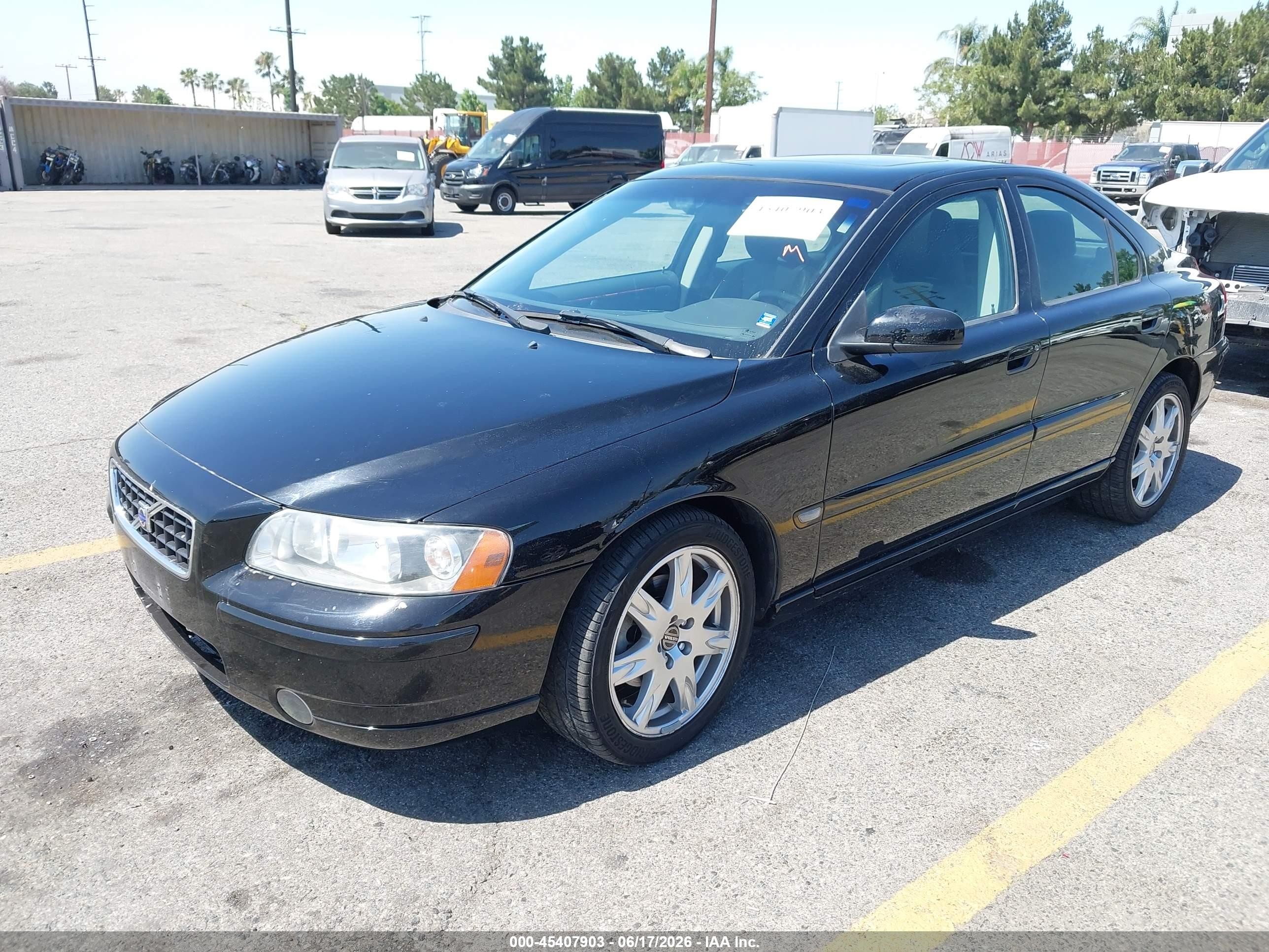 2006 Volvo S60 2.5t Black vin: YV1RS592862543431