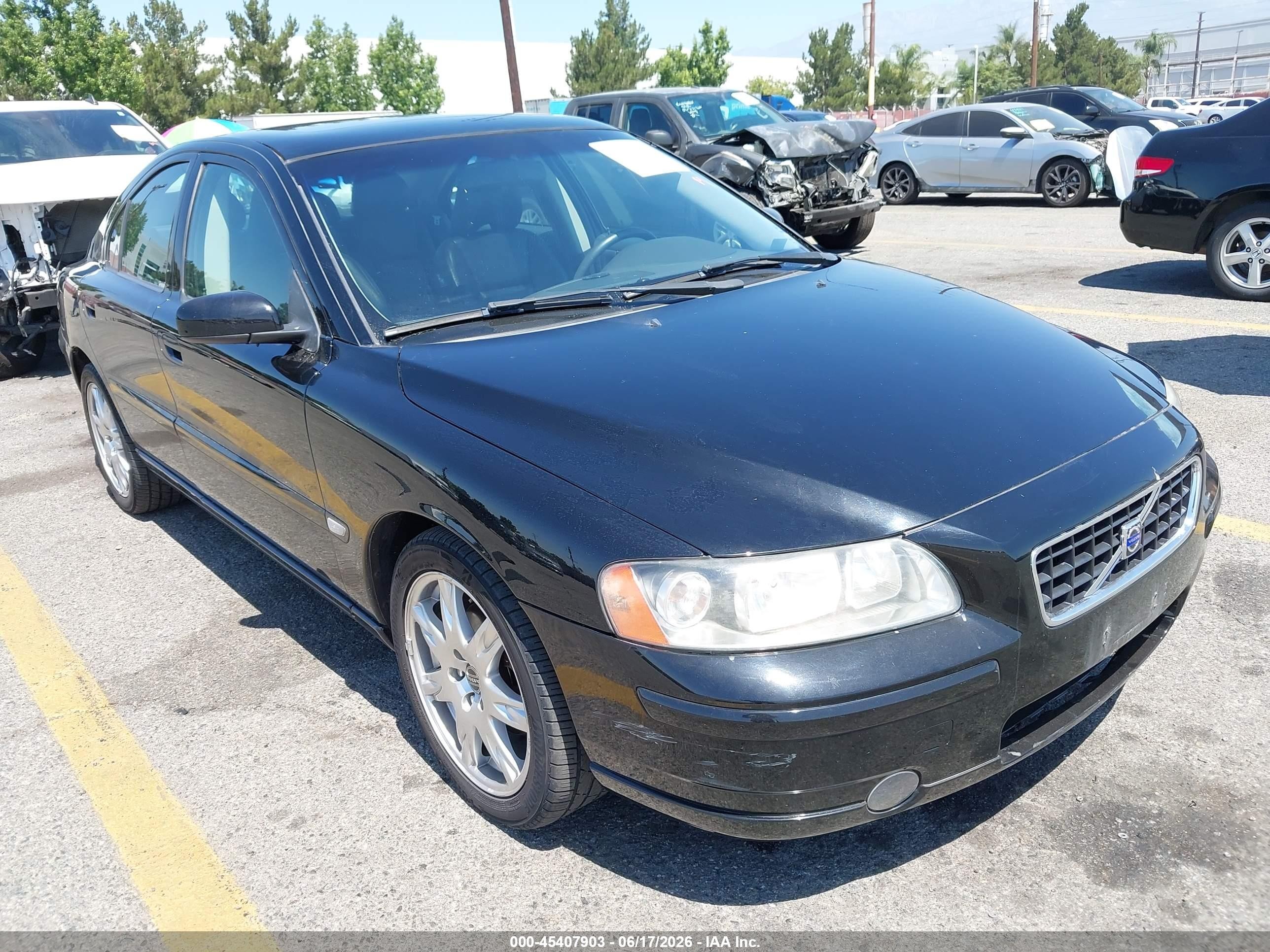 2006 Volvo S60 2.5t Black vin: YV1RS592862543431